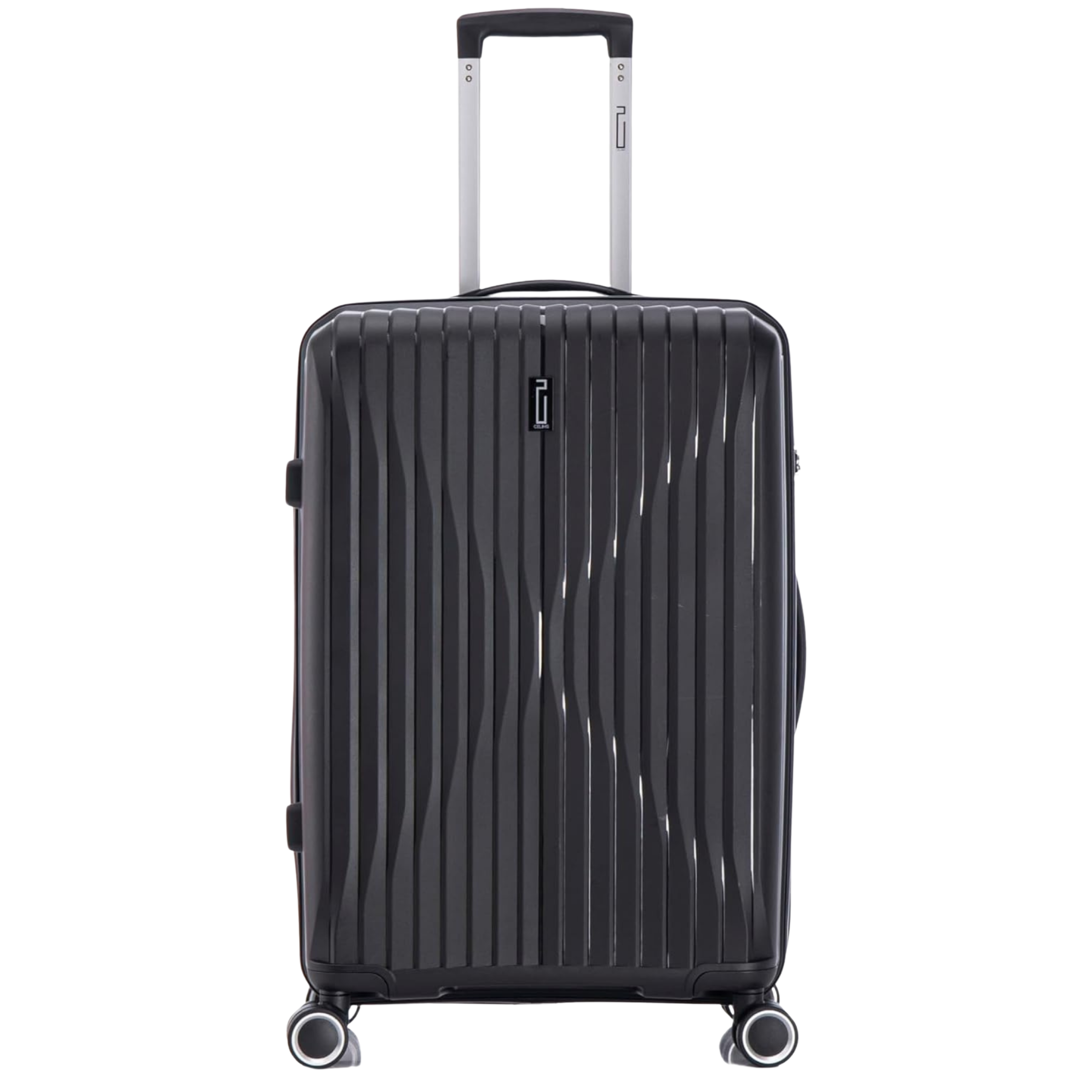 Medium Polypropylene Suitcase | 20 kg Suitcase | 65x40x25 cm | Black