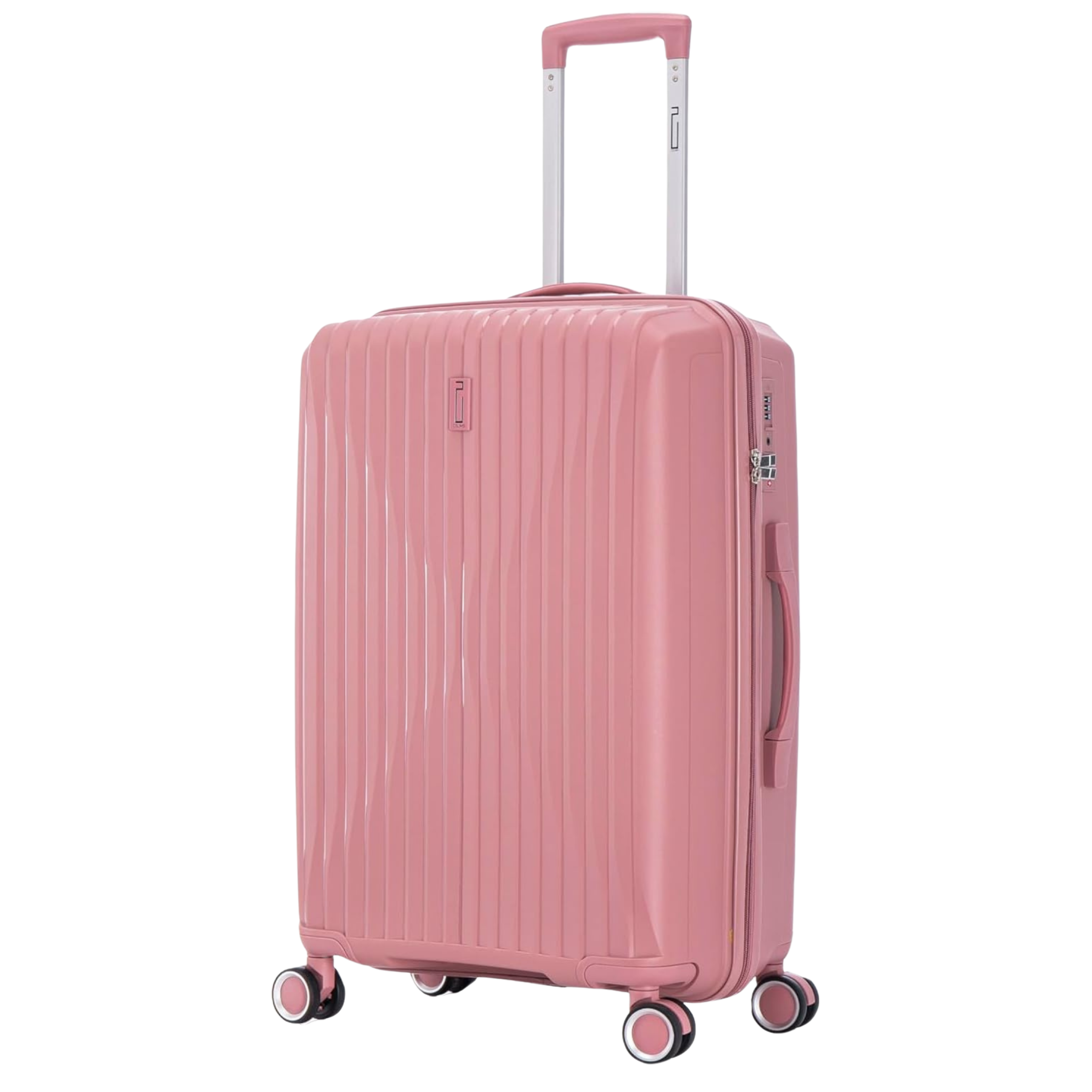 Medium Polypropylene Suitcase | 20 kg Suitcase | 65x40x25 cm | Rose