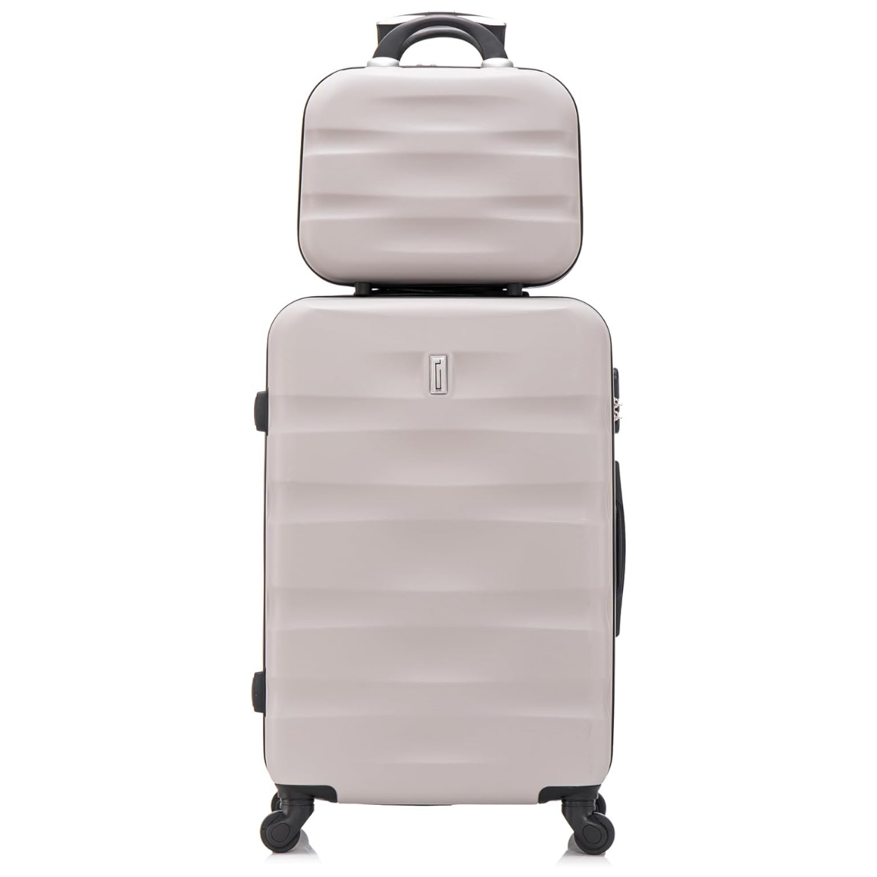 Set Valise 5 pièces AeroWave  | Valise Cabine | Valise Moyenne | Valise Grande | 2x Vanity – Gris