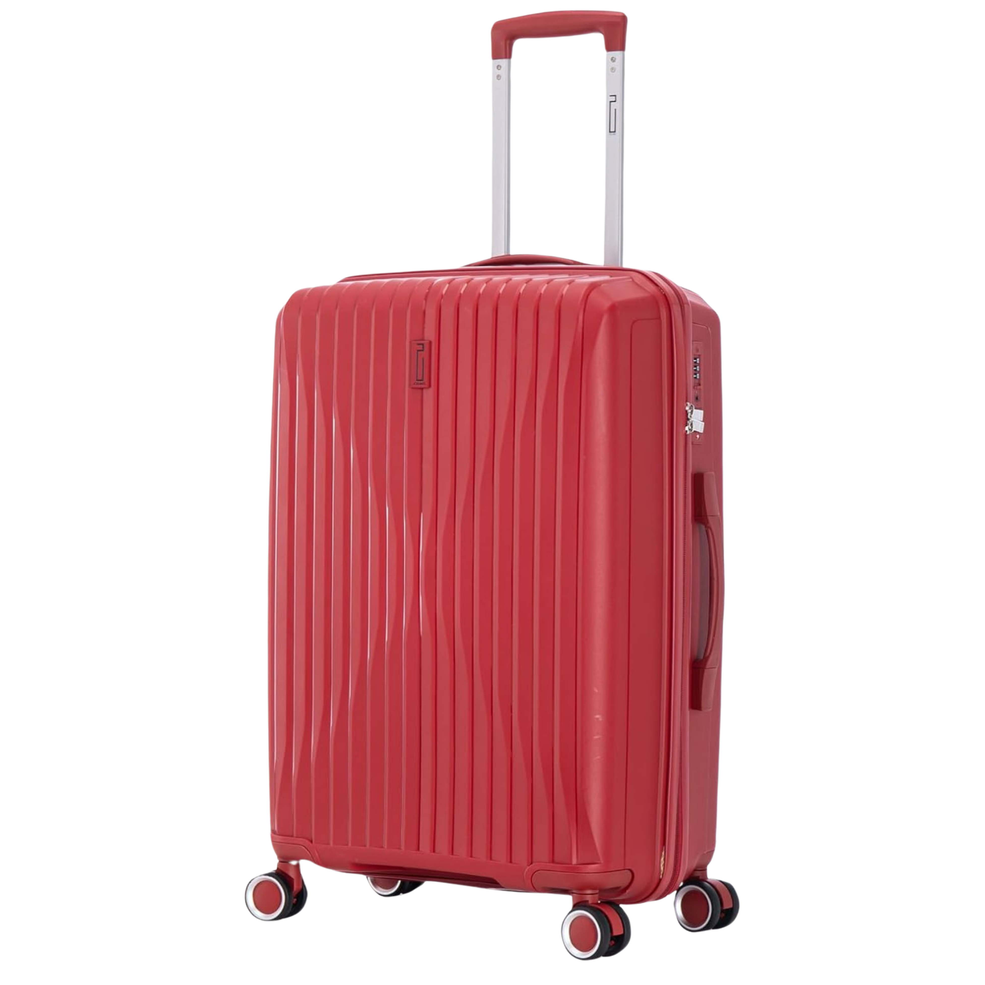 Medium Polypropylene Suitcase | 20 kg Suitcase | 65x40x25 cm | Red