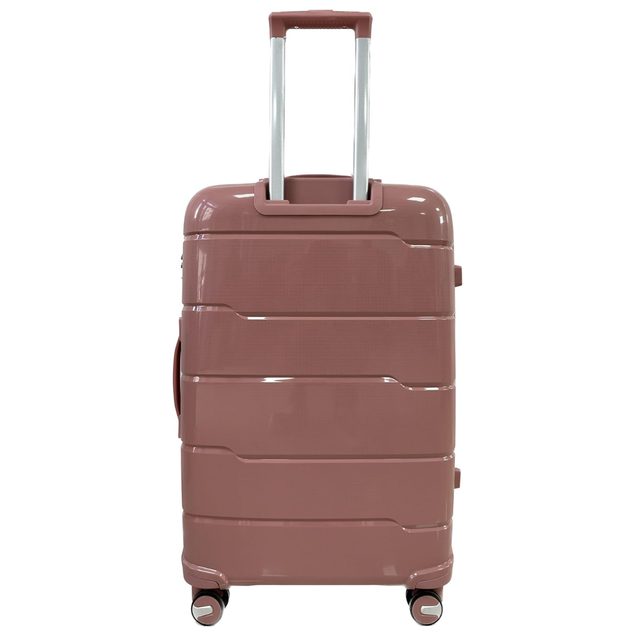 Set Valise 4 pièces Polypropylène | Valise Cabine | Valise Moyenne | Valise Grande | Vanity – Rose Gold - Celims France