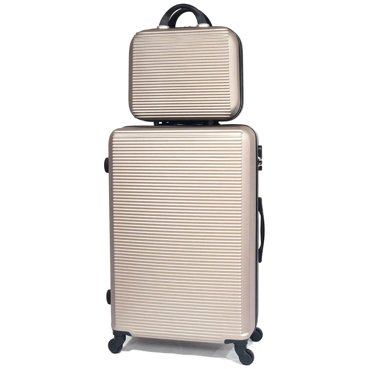 Set 5 Suitcases – Cabin Suitcase | Medium Suitcase | Large Suitcase | 2x Vanity – ABS