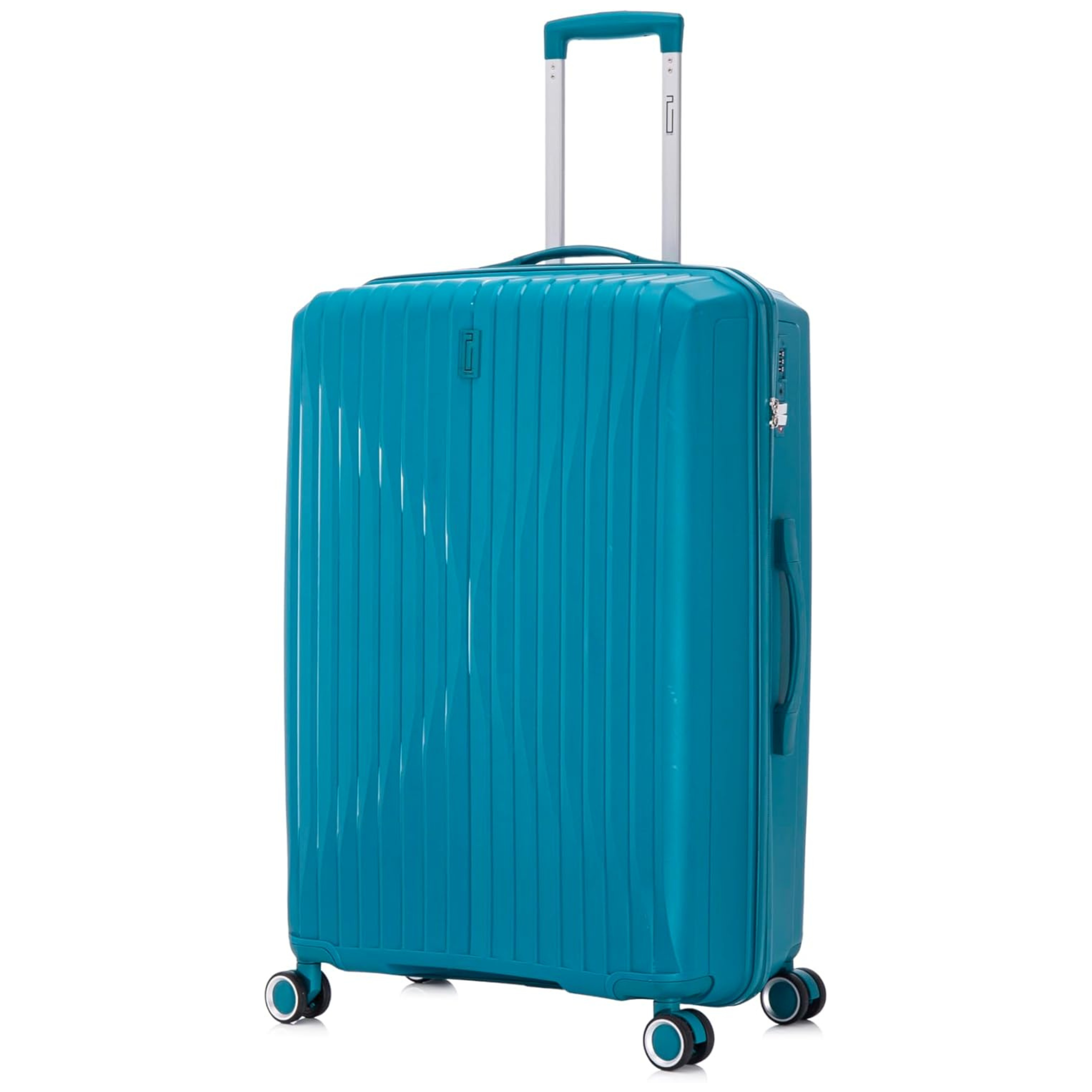 Set Valise 3 pièces En Polypropylène | Valise Cabine | Valise Moyenne | Valise Grande – Bleu