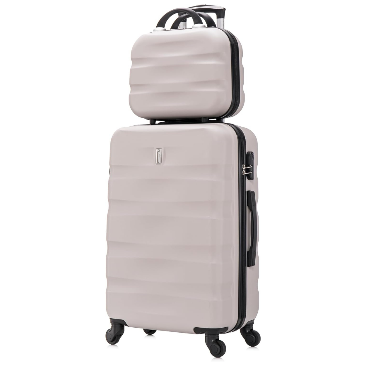 Set Valise 5 pièces AeroWave  | Valise Cabine | Valise Moyenne | Valise Grande | 2x Vanity – Gris