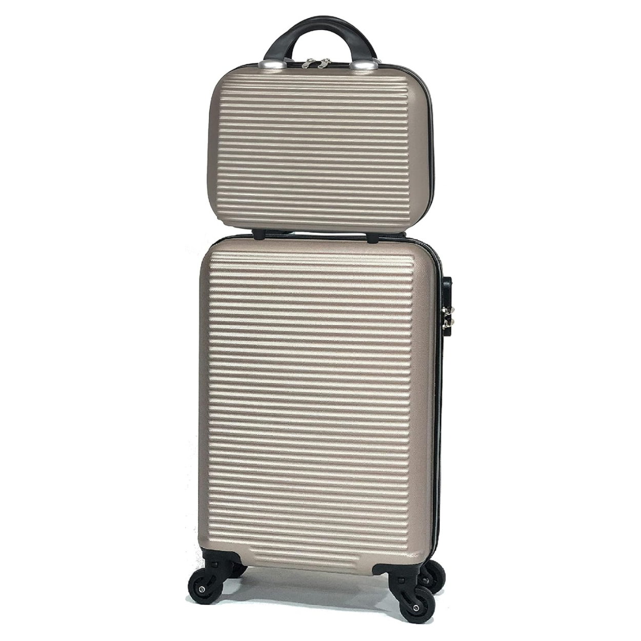 Valise Cabine avec Vanity Week-end | Petite Valise | 45x36x20 | Champagne