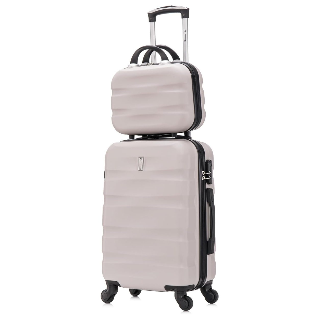 Set Valise 5 pièces AeroWave  | Valise Cabine | Valise Moyenne | Valise Grande | 2x Vanity – Gris