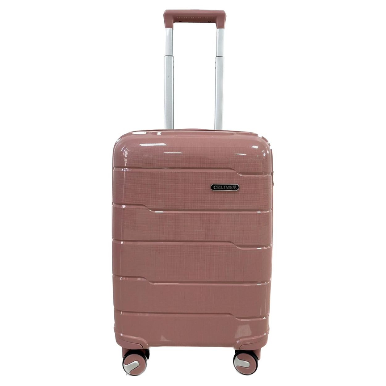 Valise Cabine Polypropylène | Bagage Cabine | 55x40x20 | Rose Gold - Celims France