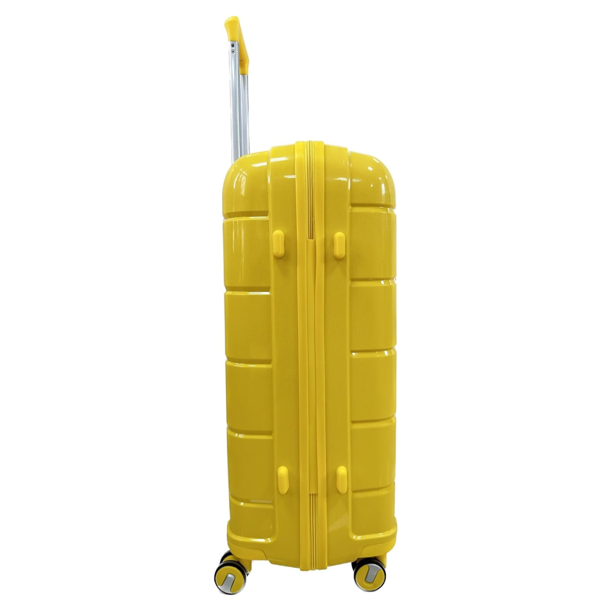 Set Valise 4 pièces Polypropylène | Valise Cabine | Valise Moyenne | Valise Grande | Vanity – Jaune