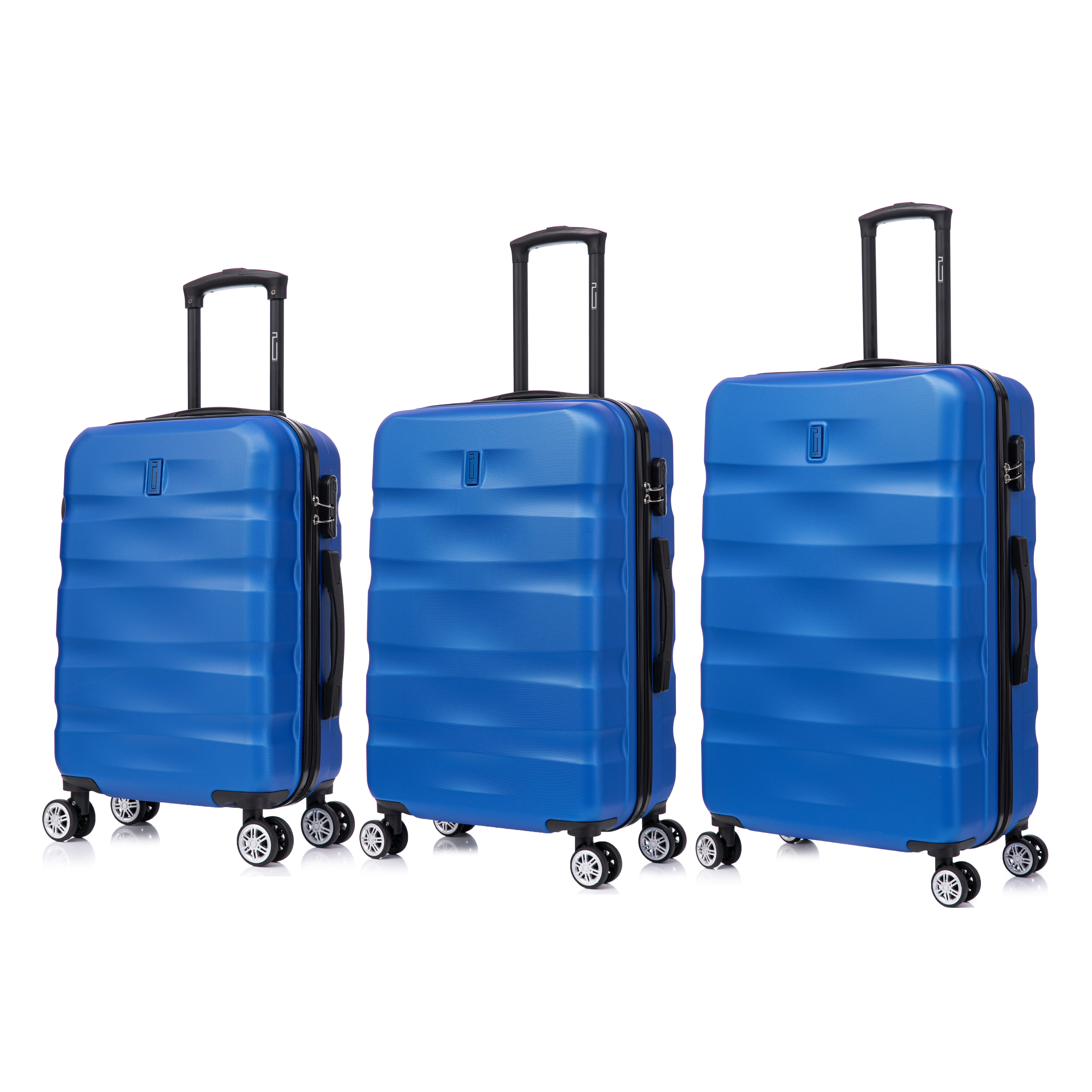 Juego de maletas de 3 piezas AeroWave | Maleta de cabina | Maleta Mediana | Maleta grande – Verde