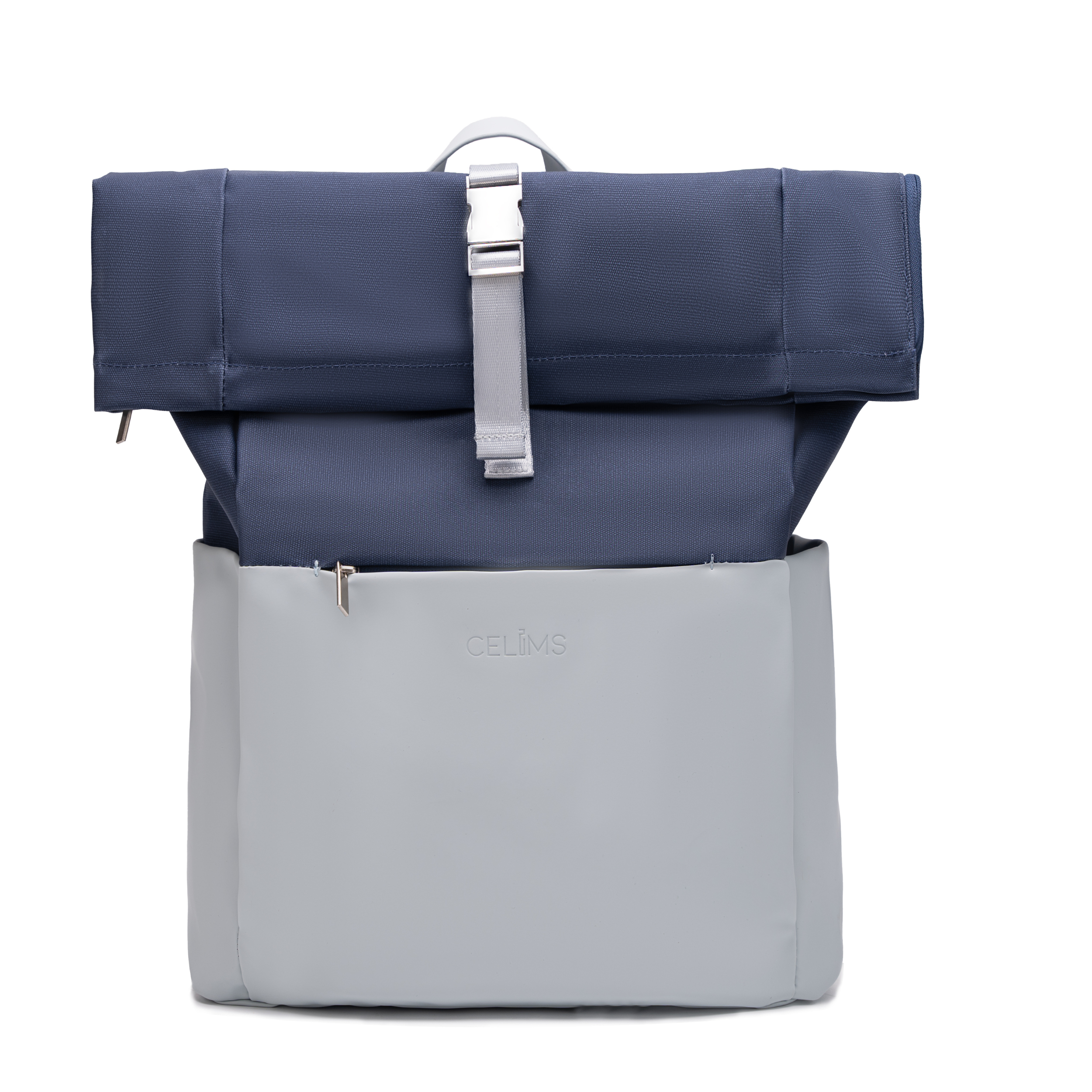 Sac à dos Roll-Top CELIMS - Bagage à Main 40x30x20cm - Imperméable & Ultra-Résitant - Gris