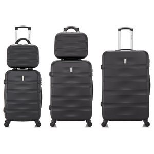 Set 5 Valises - Valise Cabine | Valise Moyenne | Valise Grande | 2x Vanity – ABS