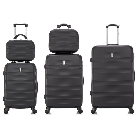 Set 5 Valises - Valise Cabine | Valise Moyenne | Valise Grande | 2x Vanity – ABS