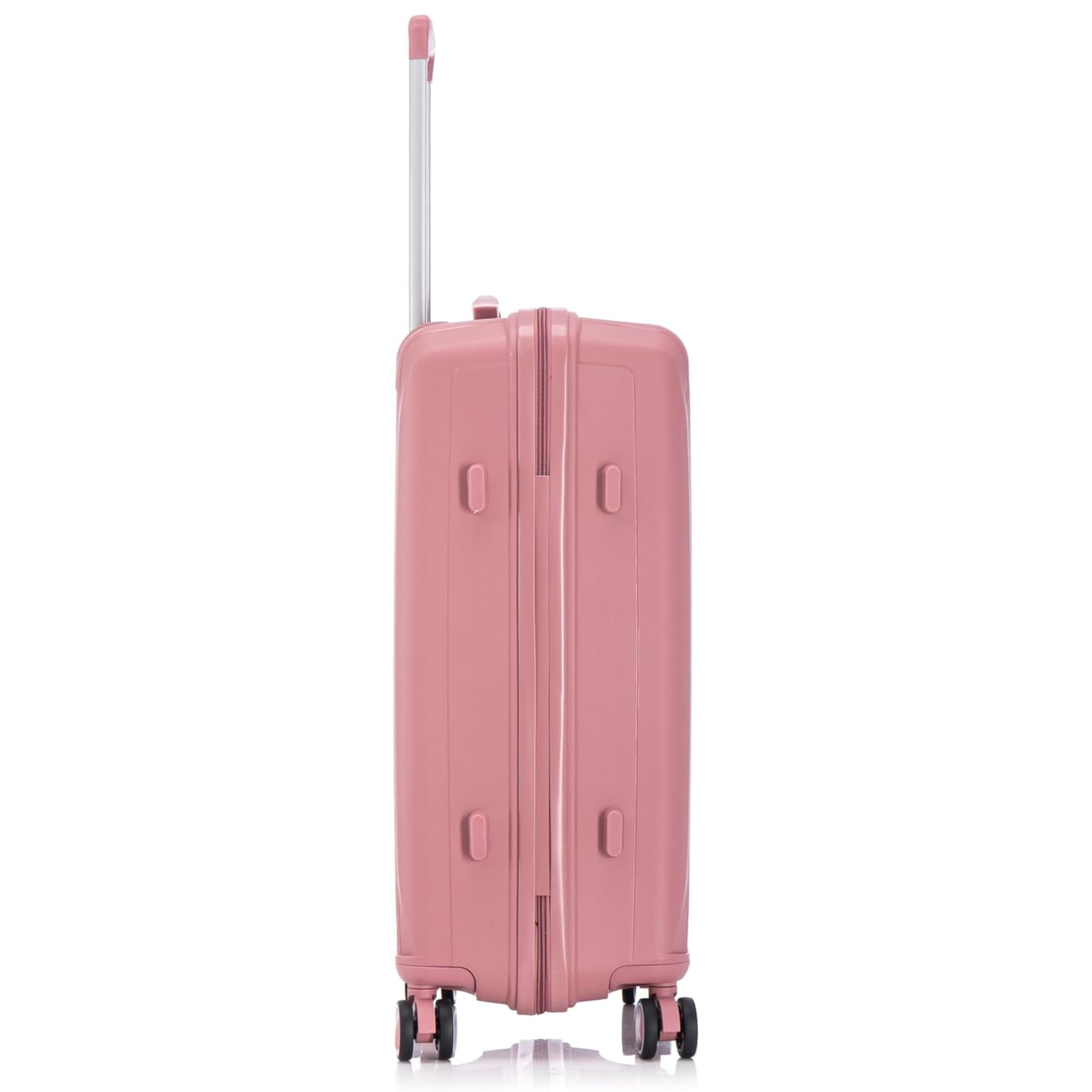 Set Valise 3 pièces En Polypropylène | Valise Cabine | Valise Moyenne | Valise Grande – Rose - Celims France