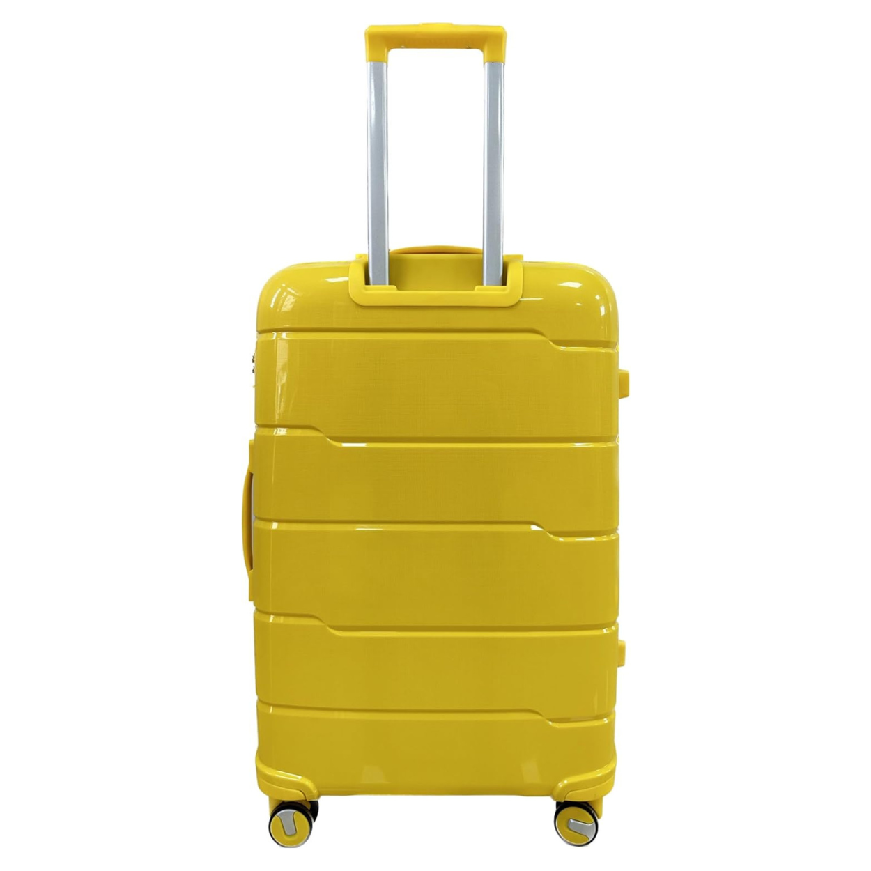 Set Valise 4 pièces Polypropylène | Valise Cabine | Valise Moyenne | Valise Grande | Vanity – Jaune