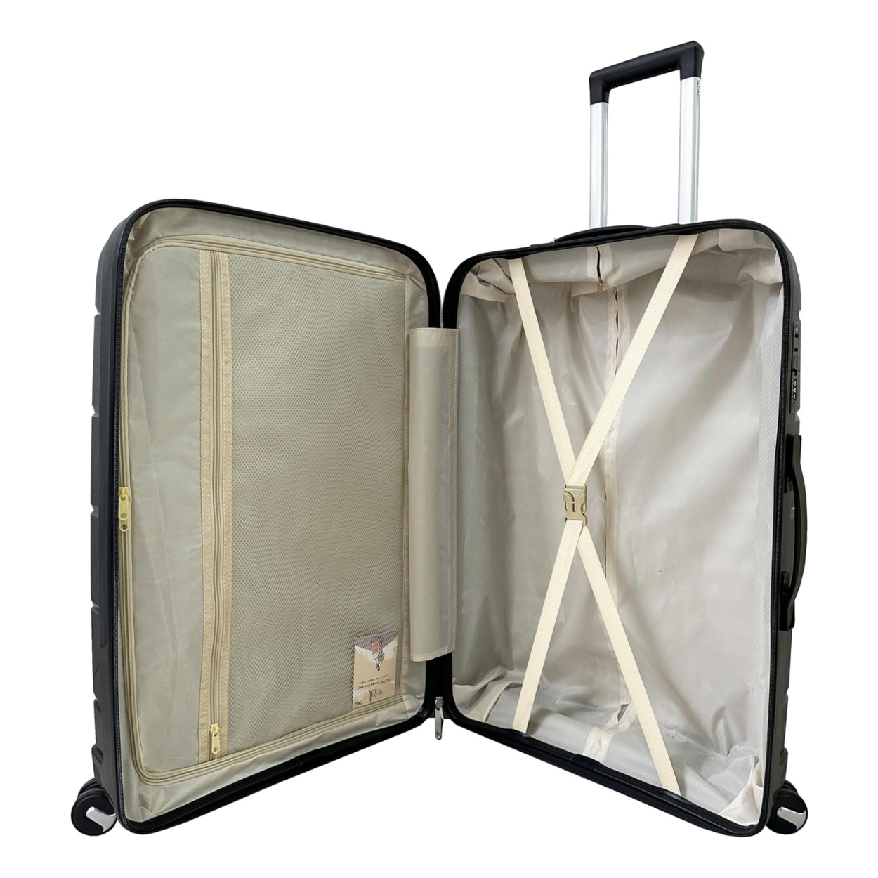 Set Valise 4 pièces Polypropylène | Valise Cabine | Valise Moyenne | Valise Grande | Vanity – Jaune