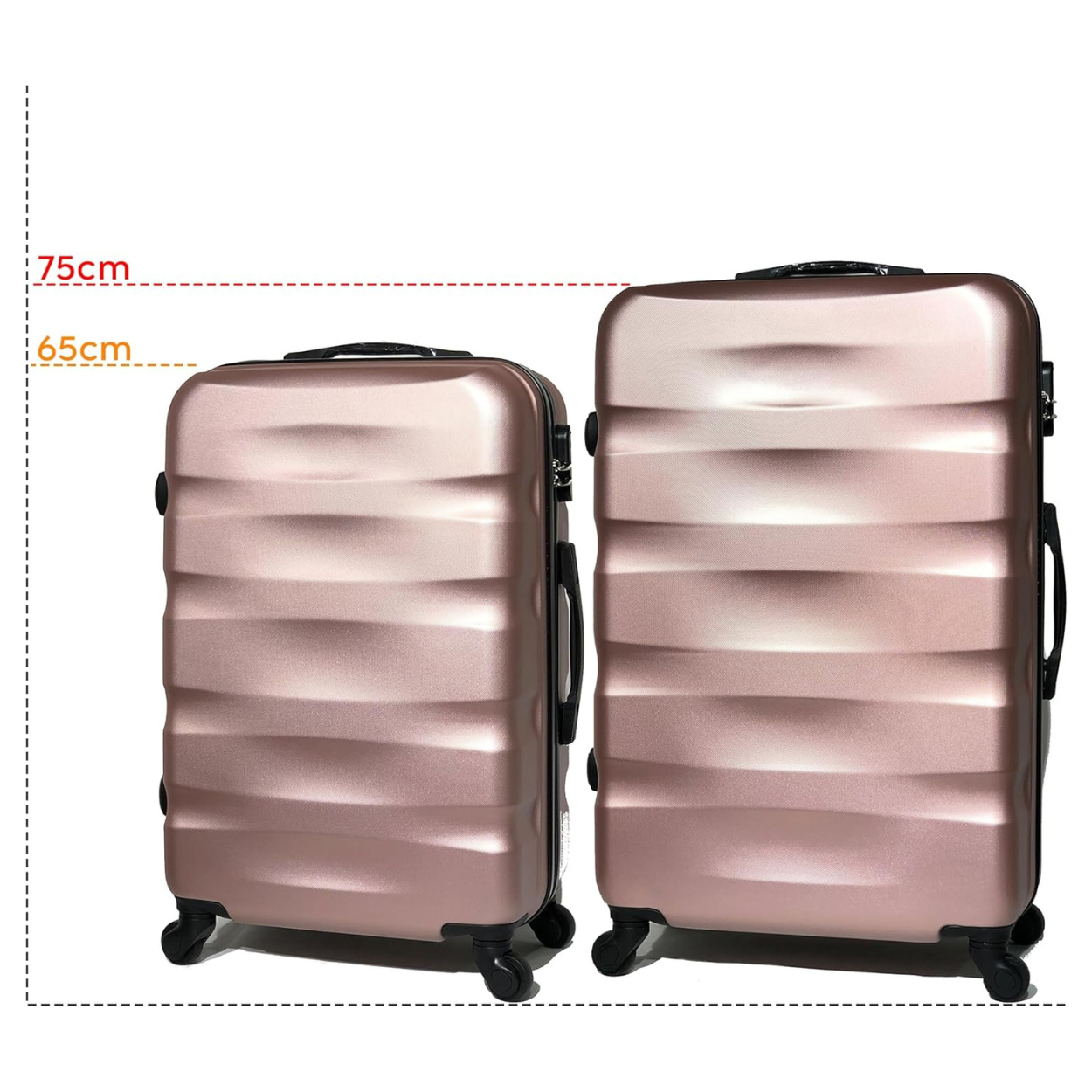 Set 2 Suitcases – Large Suitcase | Medium Suitcase – ABS