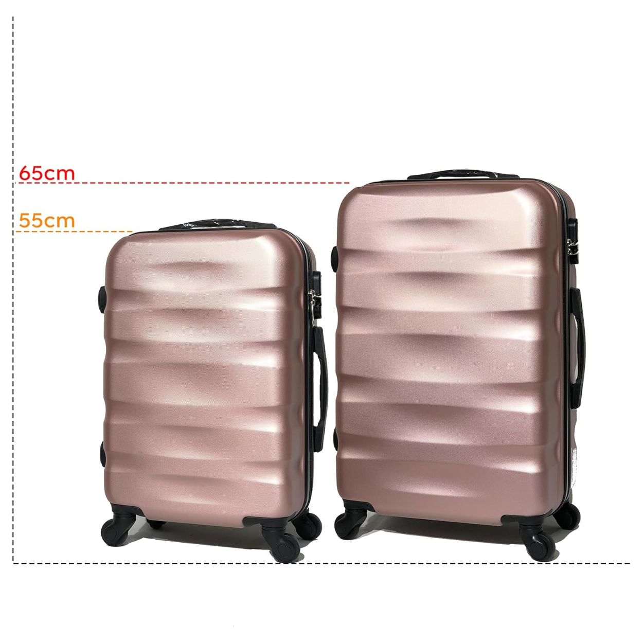 Set 2 Suitcases – Cabin Suitcase | Medium Suitcase – ABS