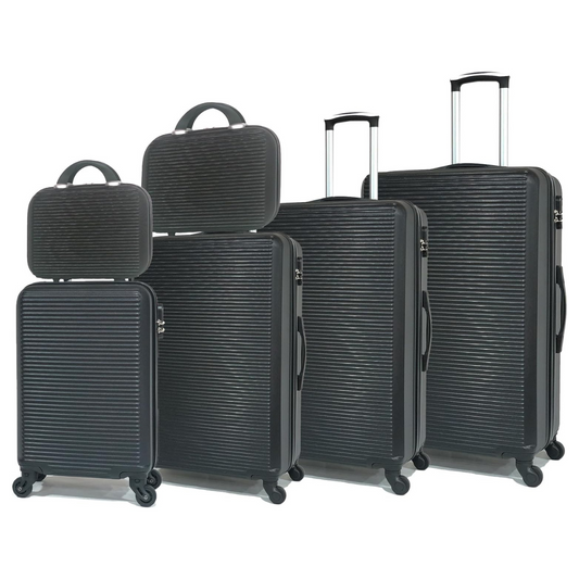 Set 6 Valises – Valise Cabine | Valise Moyenne | Valise Grande | 2x Vanity – ABS