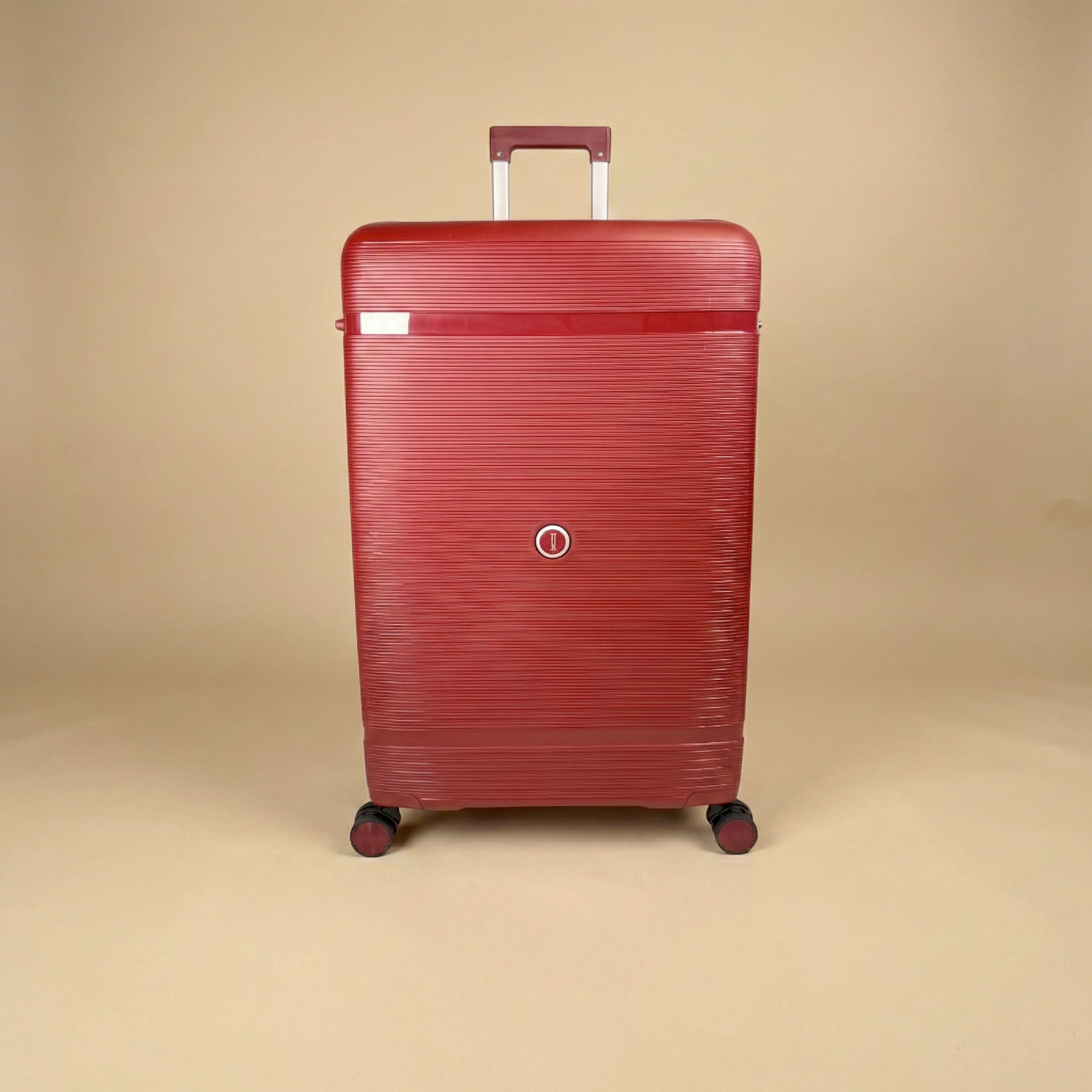 Set 3 Valises – Polypropylène (XL-75cm) (L-65cm) (S-55cm) – Rouge