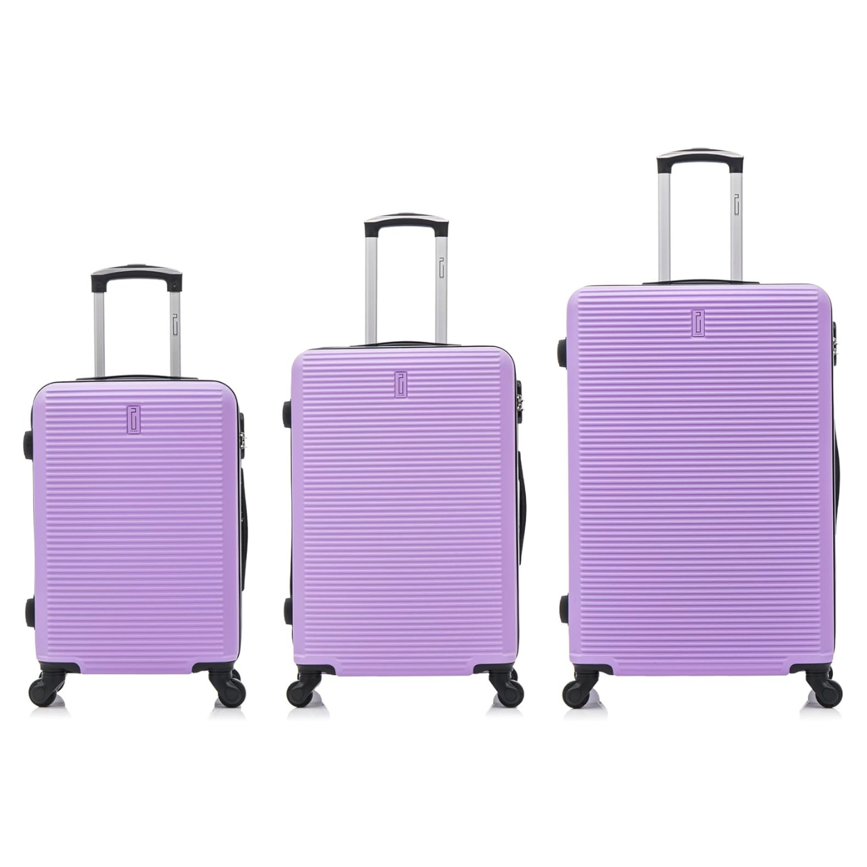 Set De Valise 3 pièces Week-end  – Valise Cabine | Valise Moyenne | Valise Grande – Violet