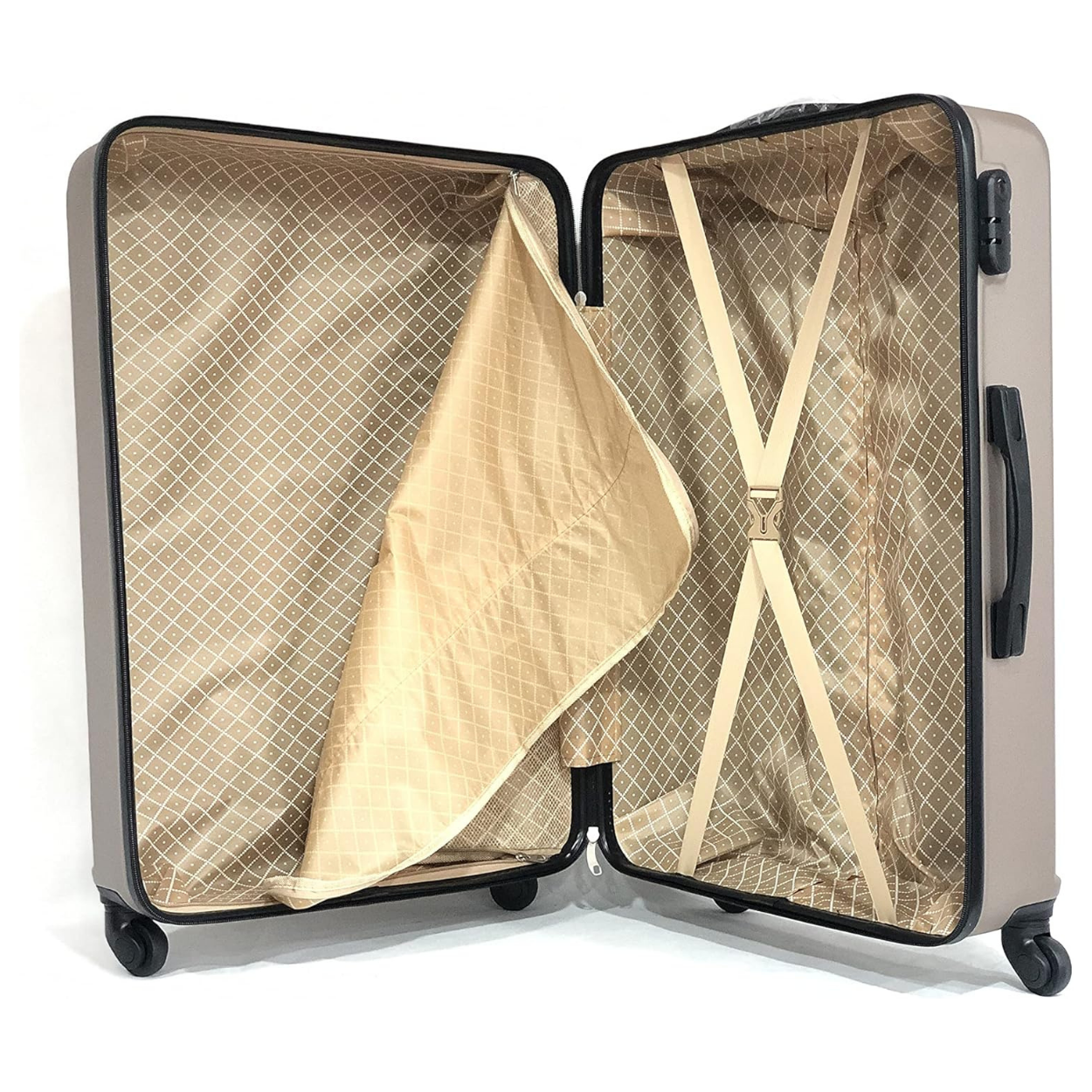 Valise Grande avec Vanity Week-end | Valise 23 kg | 75x45x28 | Champagne