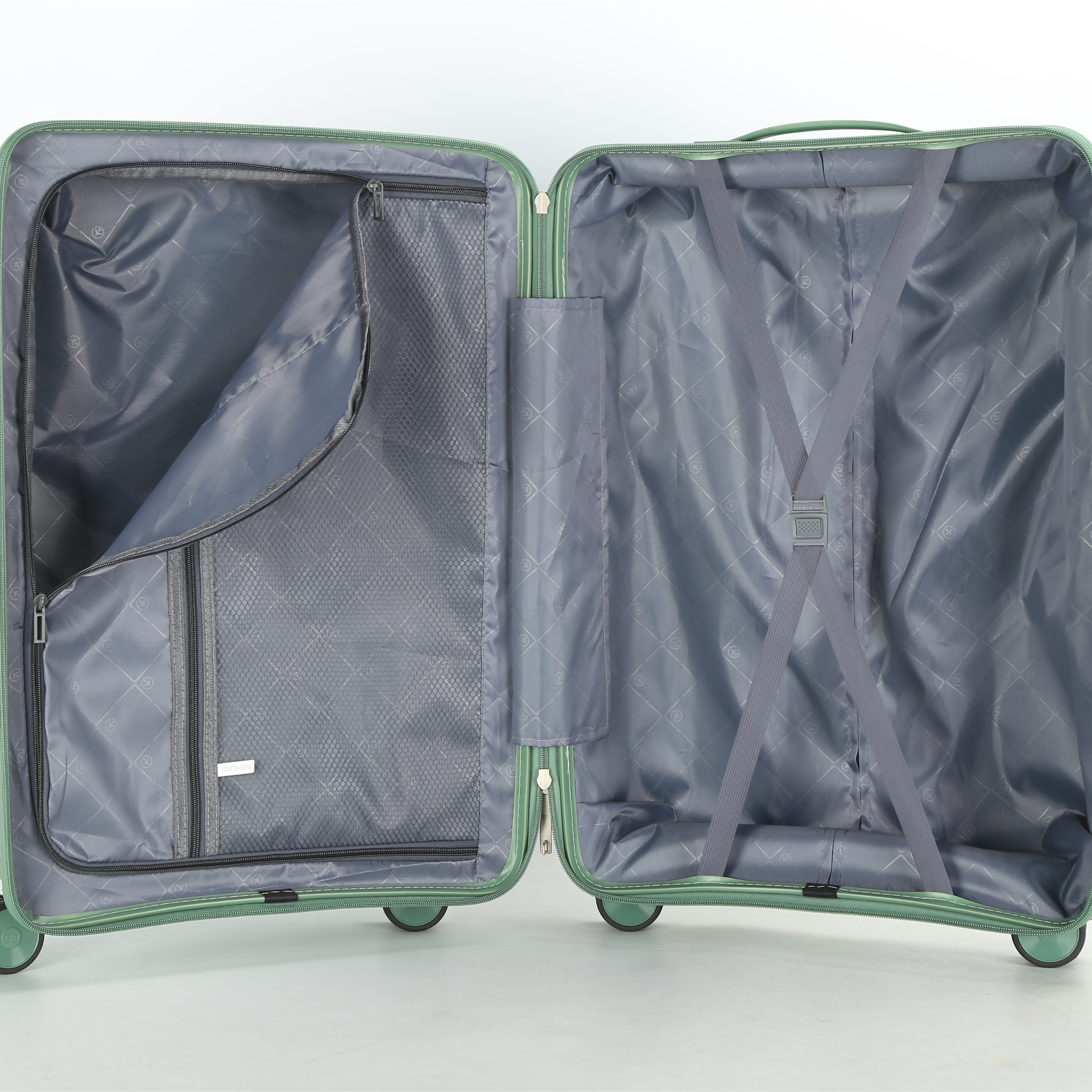 Set 3 Valises – Polypropylène (XL-75cm) (L-65cm) (S-55cm) – Gris