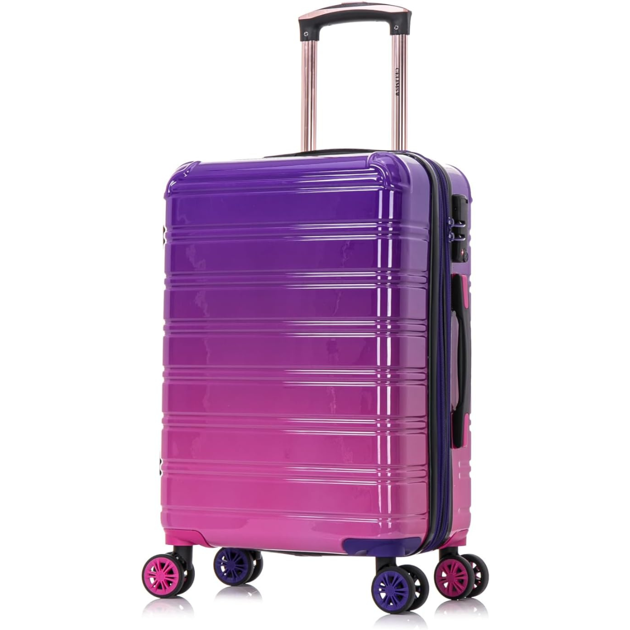 Set Valise 3 pièces Polycarbonate | Valise Cabine | Valise Moyenne | Valise Grande – Dégradé Violet