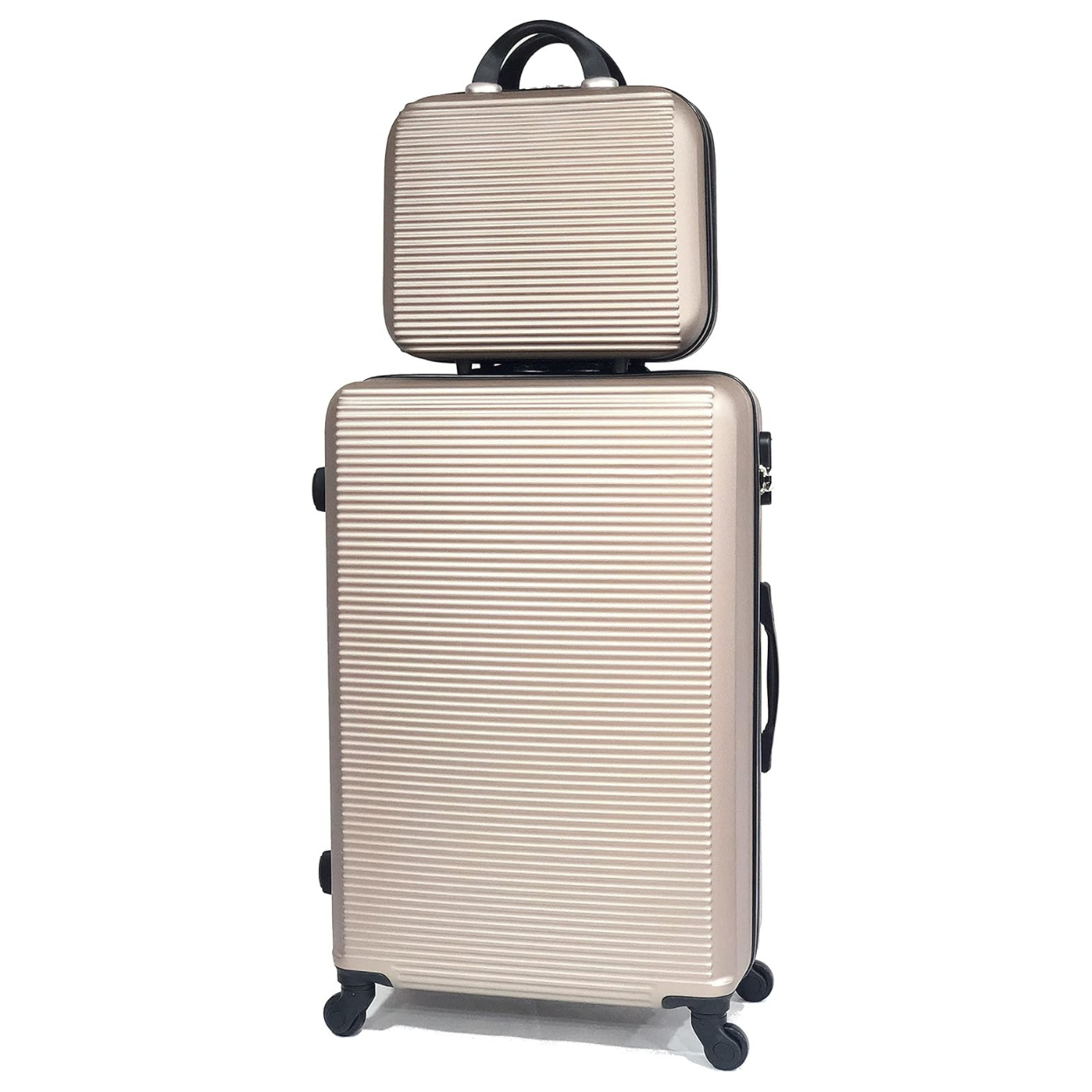 Valise Grande avec Vanity Week-end | Valise 23 kg | 75x45x28 | Champagne