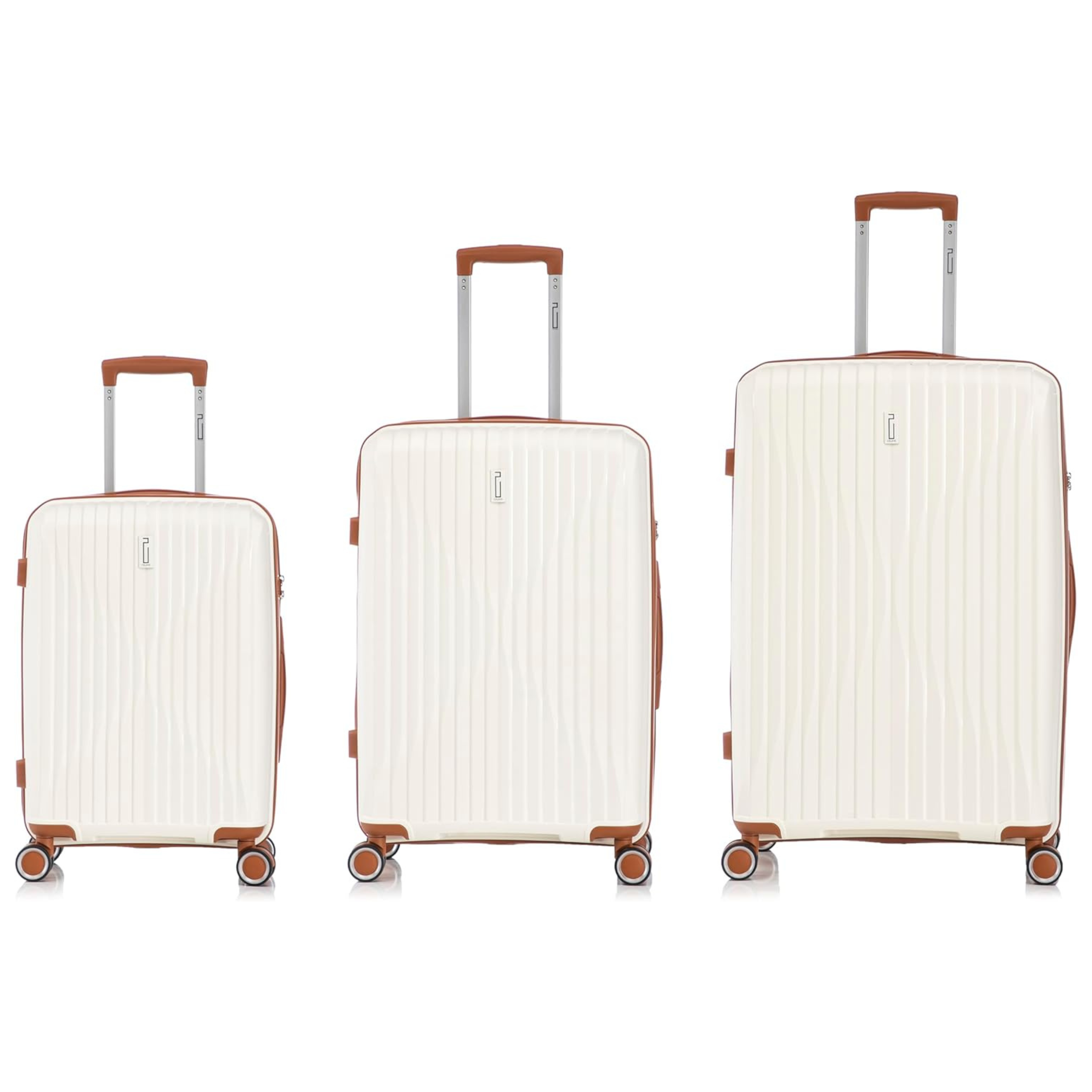 3 Piece Polypropylene Suitcase Set | Cabin Suitcase | Medium Suitcase | Large Suitcase - Blue