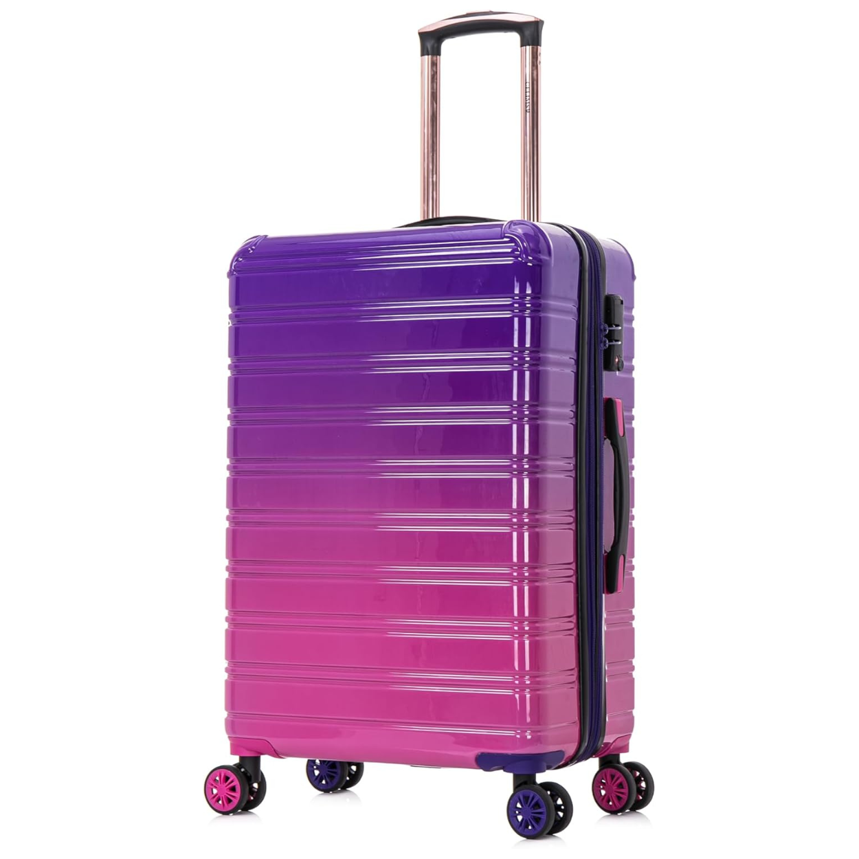 Set Valise 3 pièces Polycarbonate | Valise Cabine | Valise Moyenne | Valise Grande – Dégradé Violet