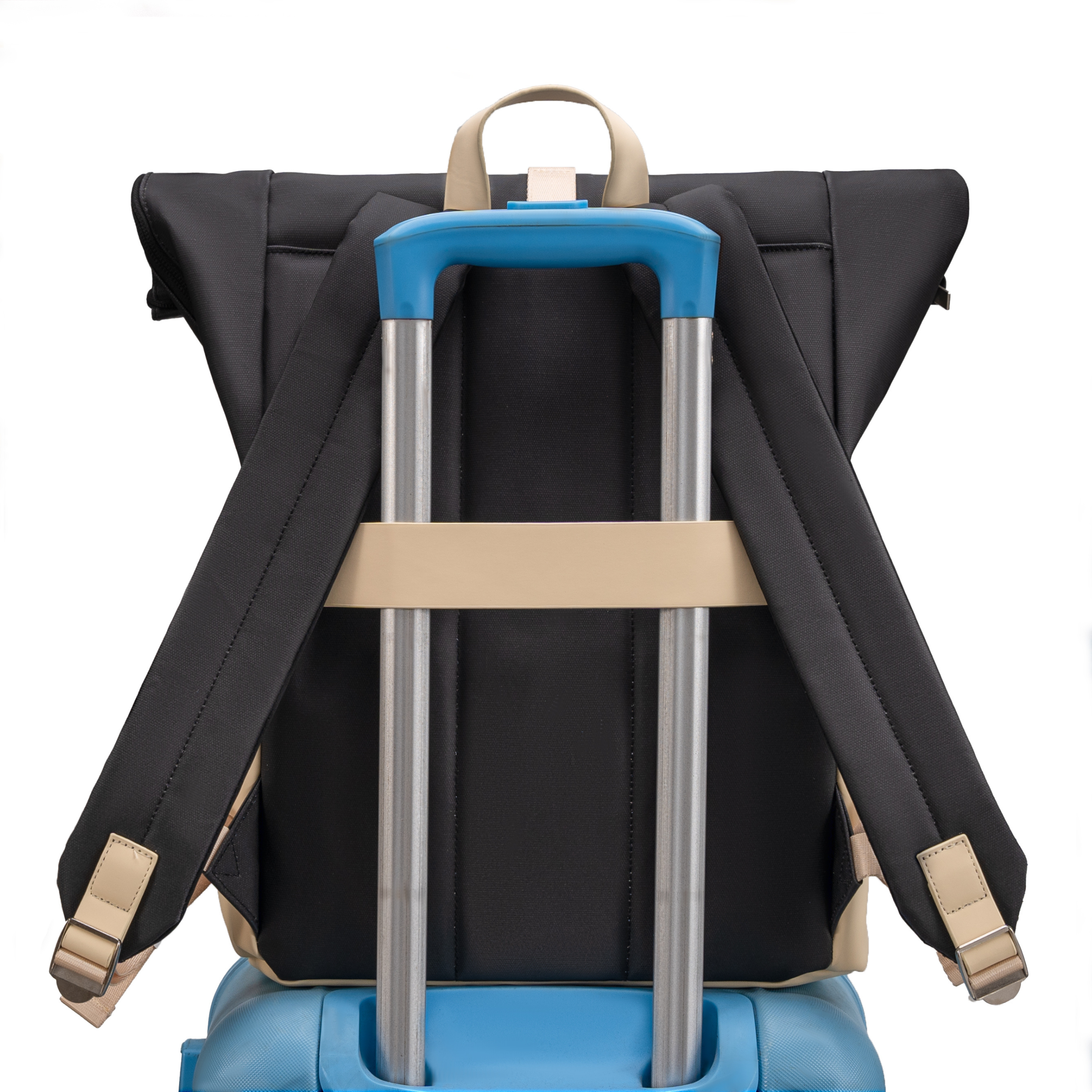 Sac à dos Roll-Top CELIMS - Bagage à Main 40x30x20cm - Imperméable & Ultra-Résitant - Vert