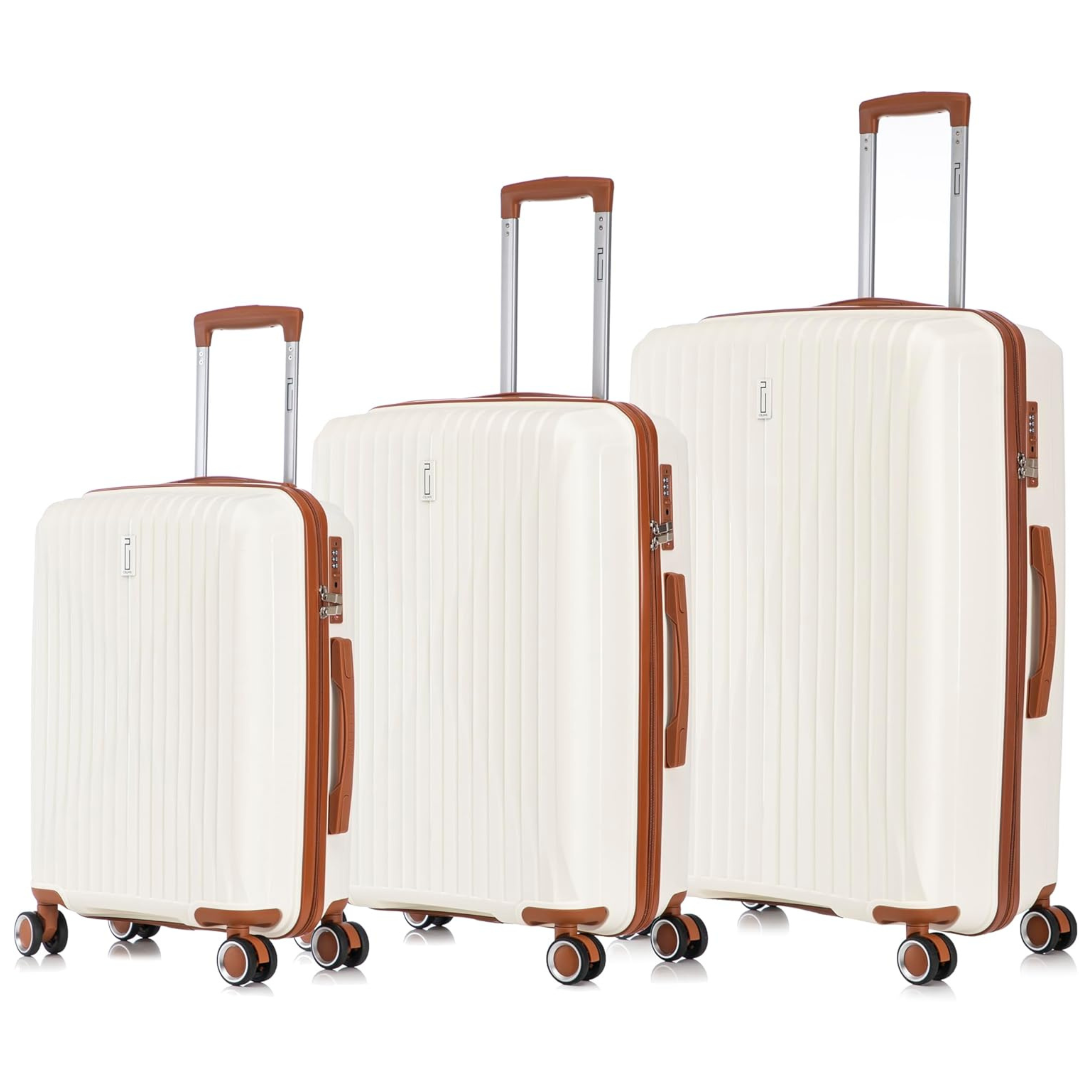 3 Piece Polypropylene Suitcase Set | Cabin Suitcase | Medium Suitcase | Large Suitcase - Blue