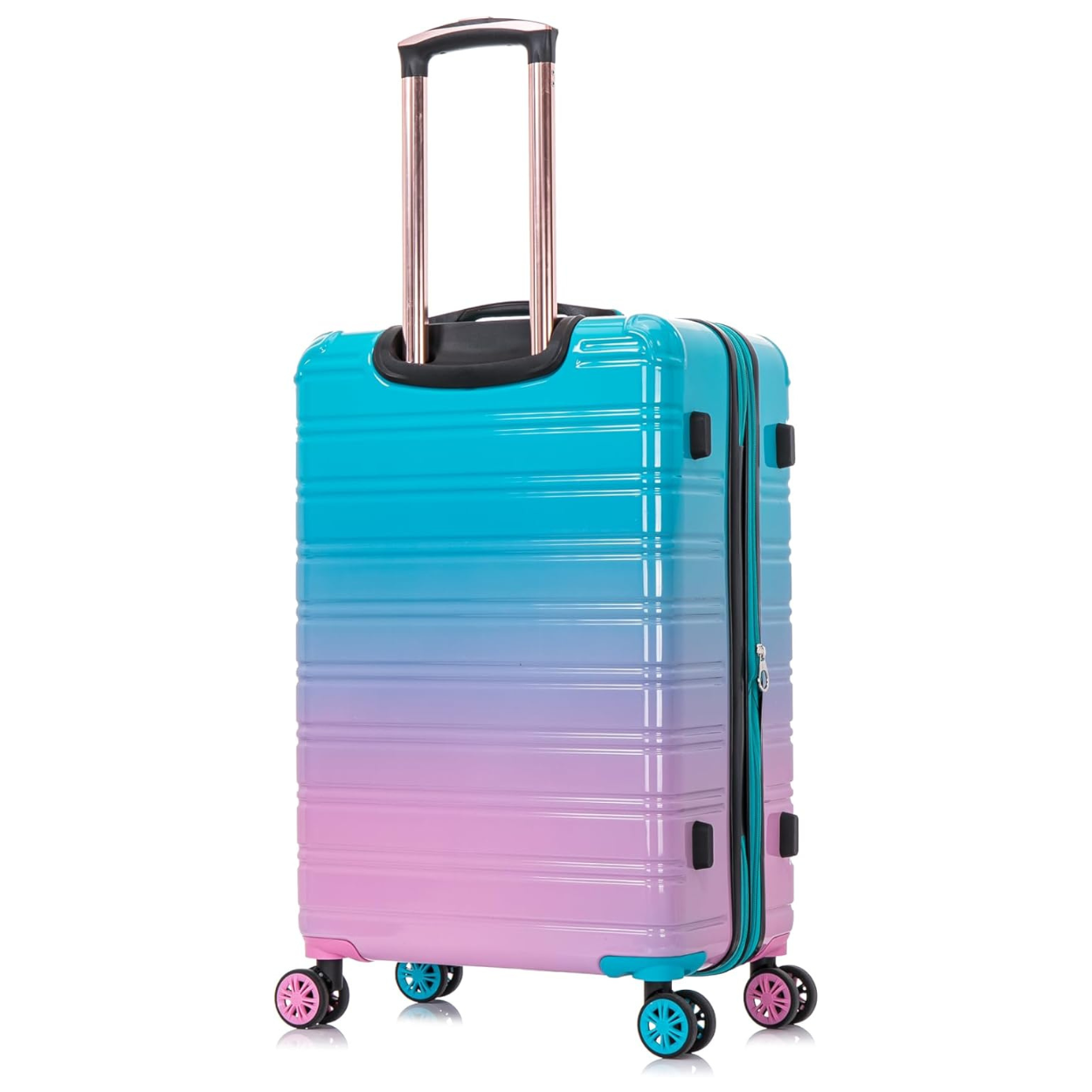 Valise Cabine | Valise Polycarbonate | 55x35x25 | Dégradé Turquoise