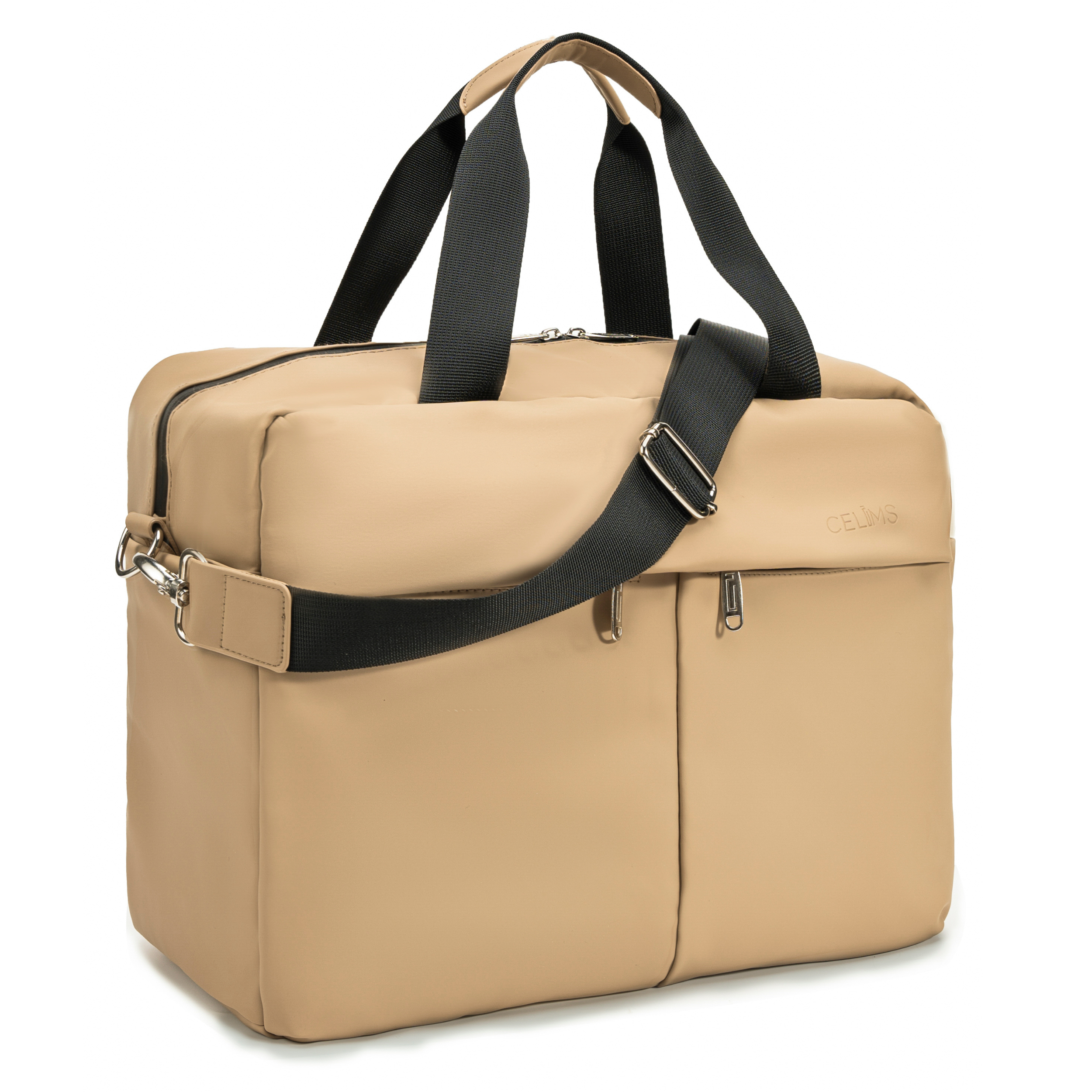 Sac 24H CELIMS 40x30x20 – Bagage Cabine – Ordinateur 15,6” – Imperméable – Cuir Vegan