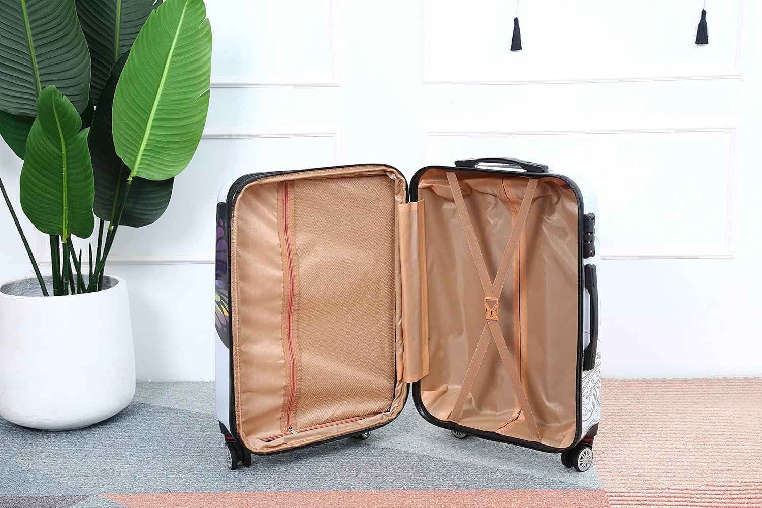 Set 4 Suitcases – Cabin Suitcase | Medium Suitcase | Large Suitcase | Vanity – Polycarbonate