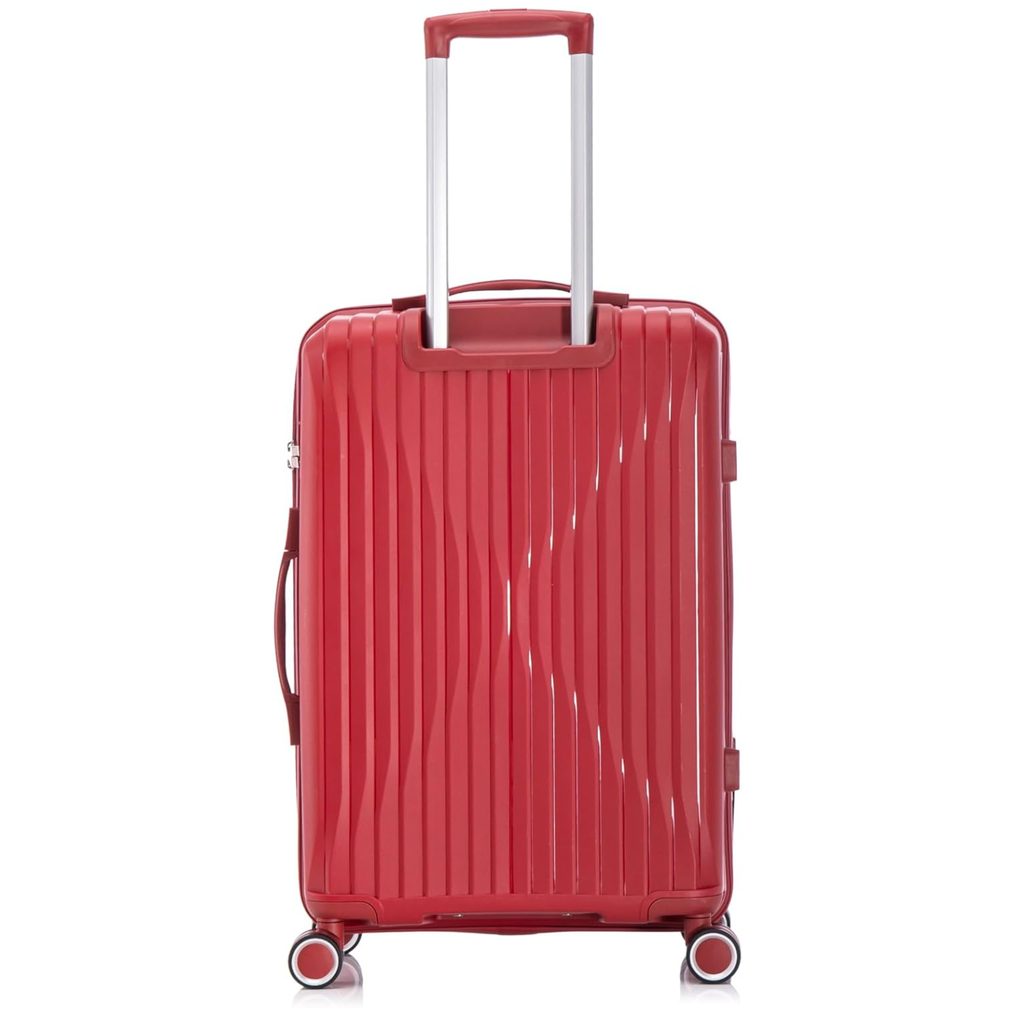 Set Valise 3 pièces En Polypropylène | Valise Cabine | Valise Moyenne | Valise Grande – Rouge