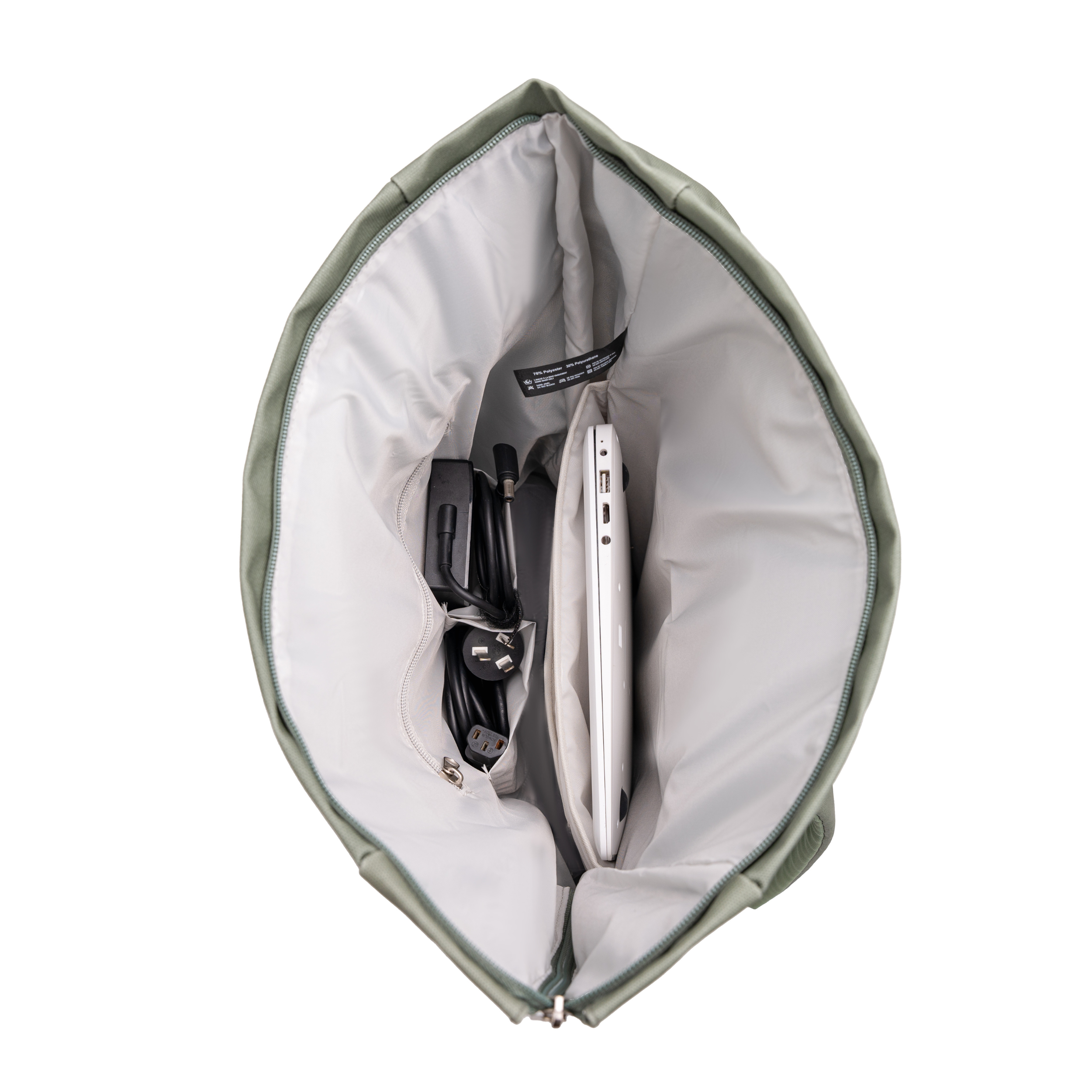 Sac à dos Roll-Top CELIMS - Bagage à Main 40x30x20cm - Imperméable & Ultra-Résitant - Vert