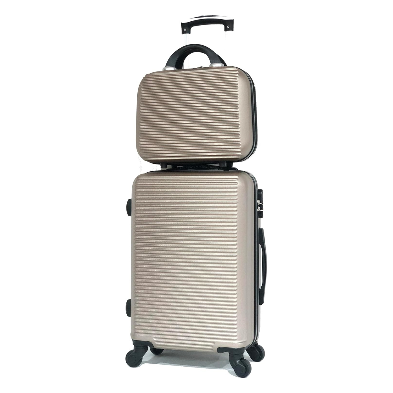 Valise Cabine avec Vanity Week-end | Bagage Cabine | 55x35x25 | Champagne