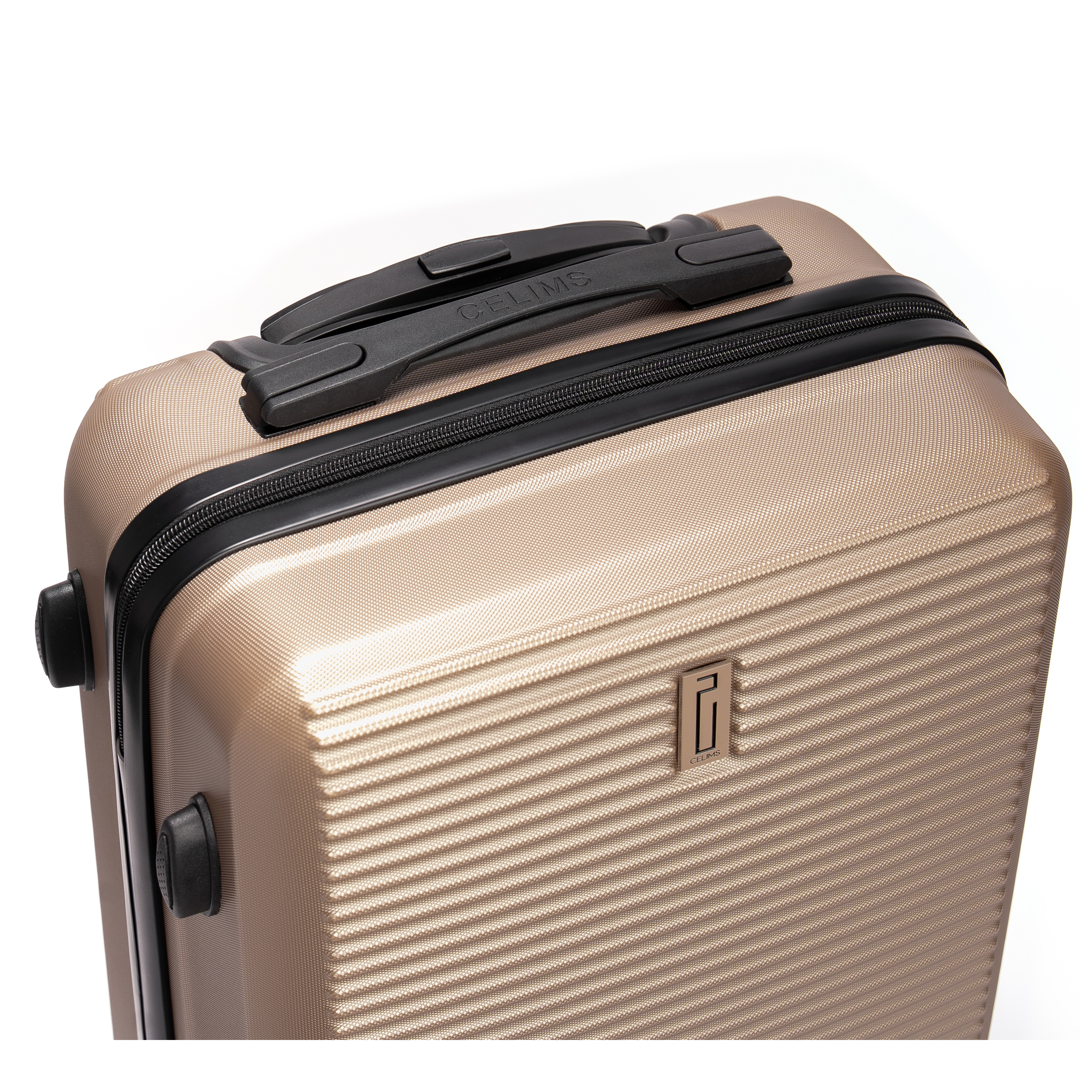 Set De Valise 4 pièces Week-end | Valise Cabine | Valise Moyenne | Valise Grande | Vanity – Champagne
