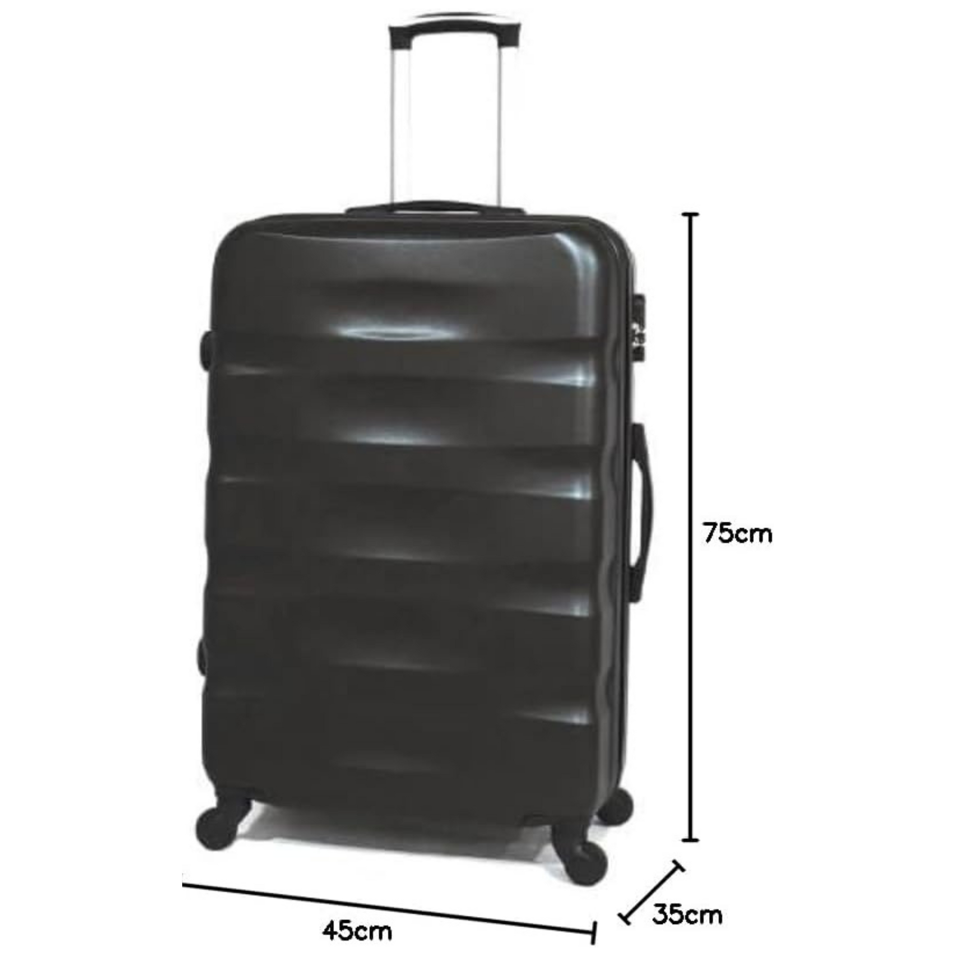 Set 5 Valises - Valise Cabine | Valise Moyenne | Valise Grande | 2x Vanity – ABS