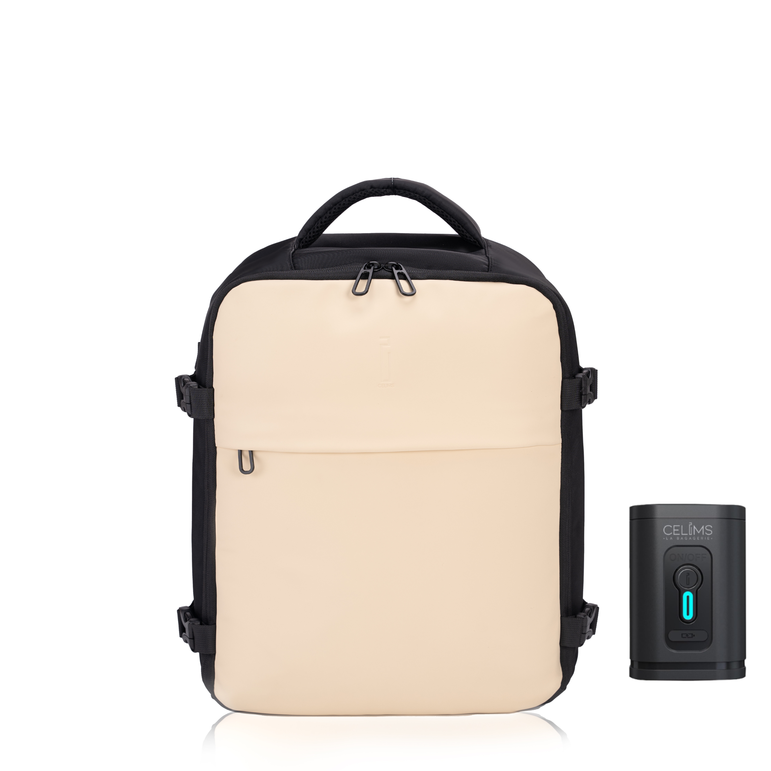 Zaino CELIMS 40x30x20 - Bagaglio a mano - Impermeabile - Nero