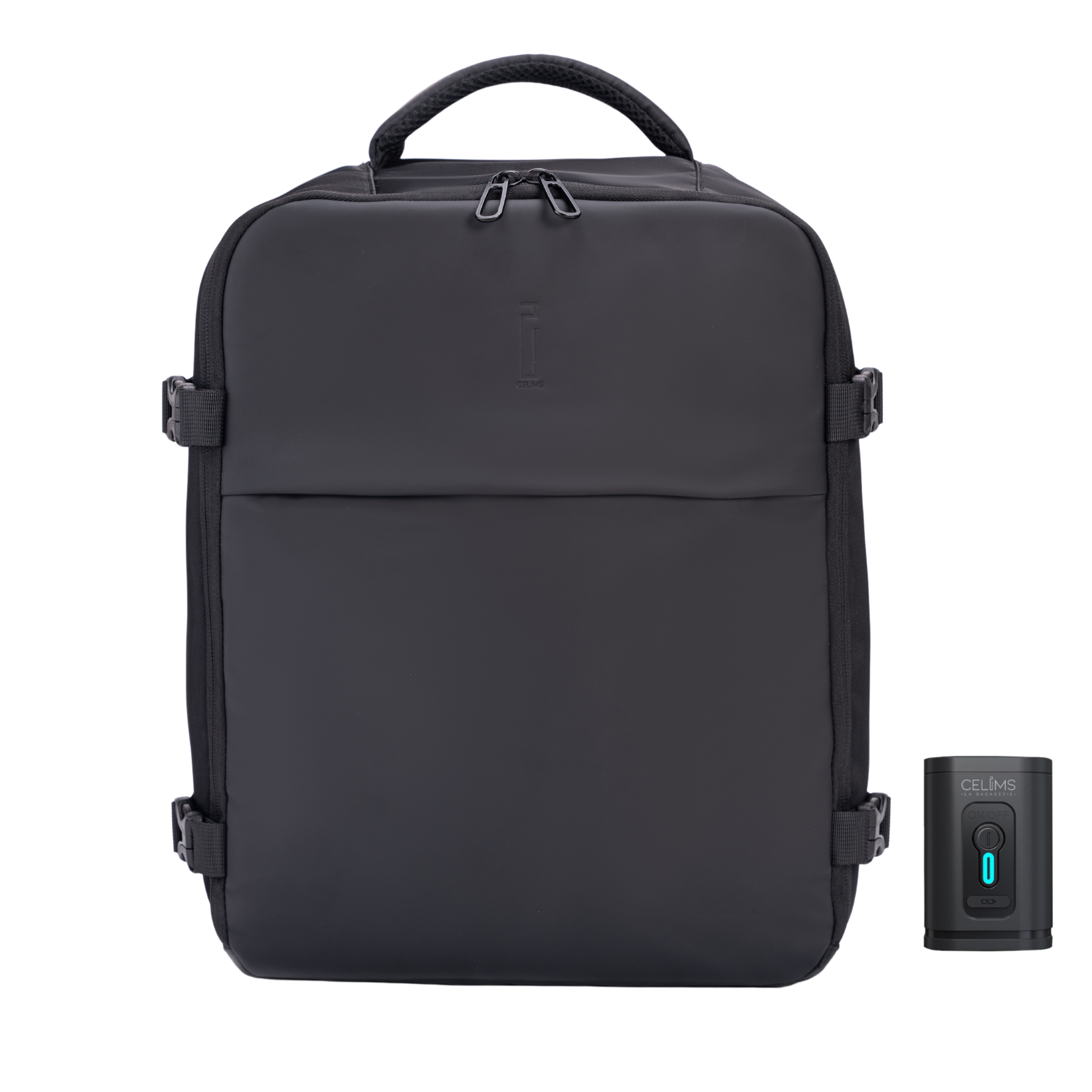 Zaino CELIMS 40x30x20 - Bagaglio a mano - Impermeabile - Nero