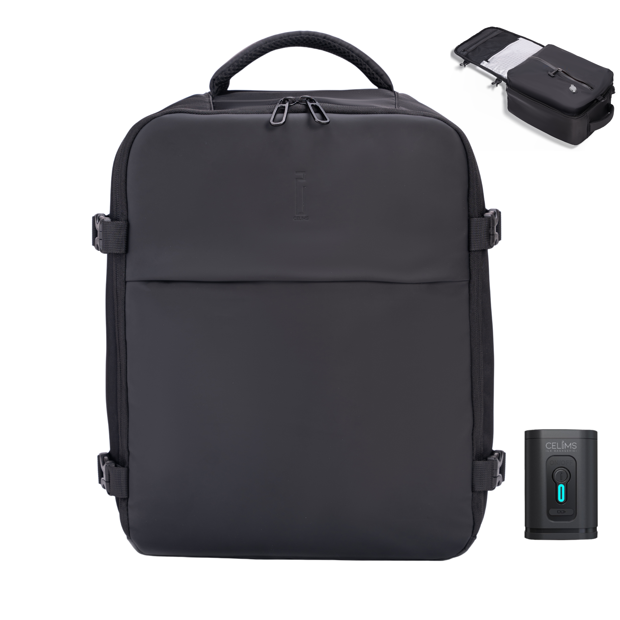 Zaino sottovuoto CELIMS 40x30x20 - Bagaglio a mano - Impermeabile - Cachi