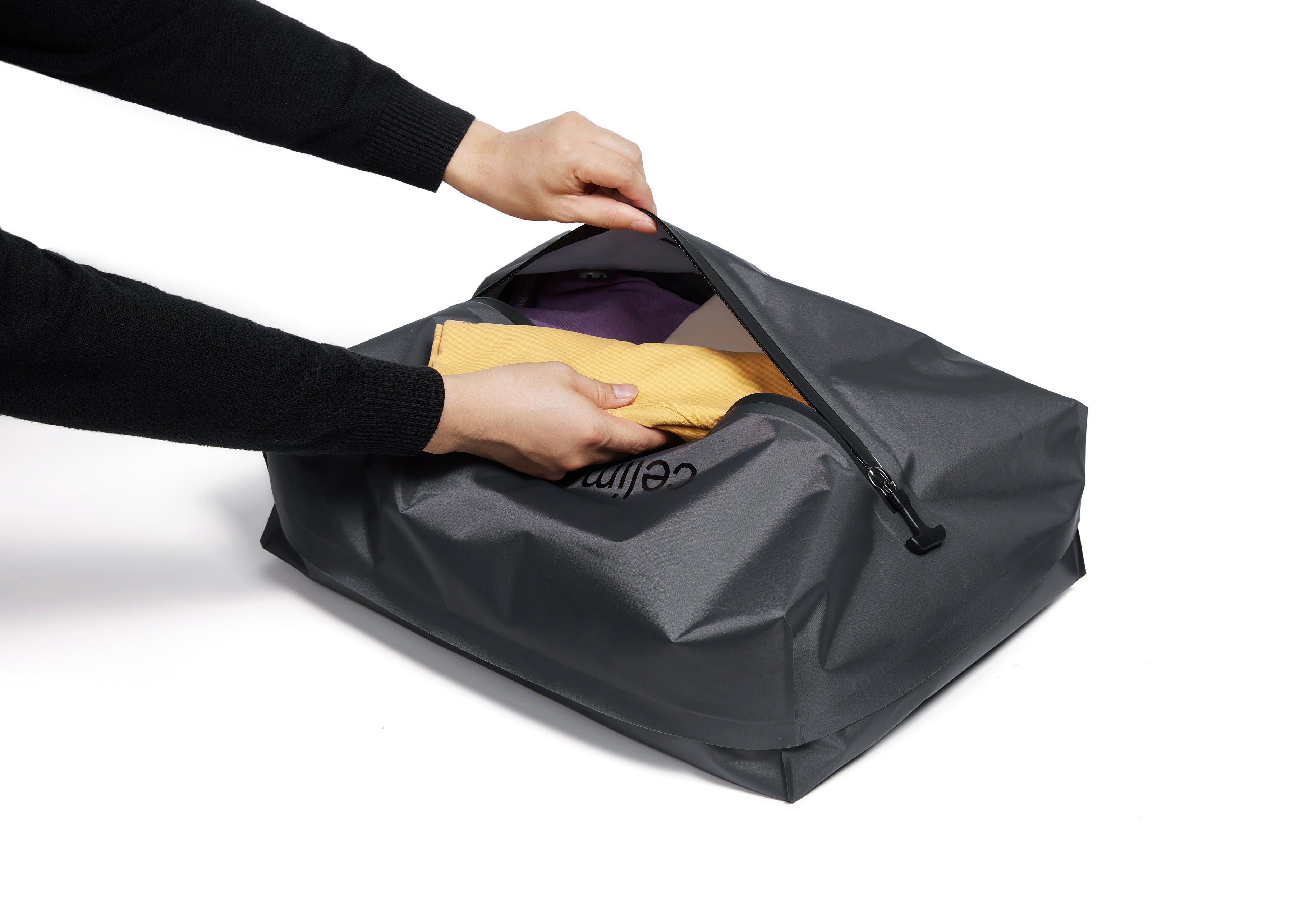 Sac de Compression sous vide | Sac Sous Vide | Étanche & Réutilisable | Gain de place pour Valise | Noir
