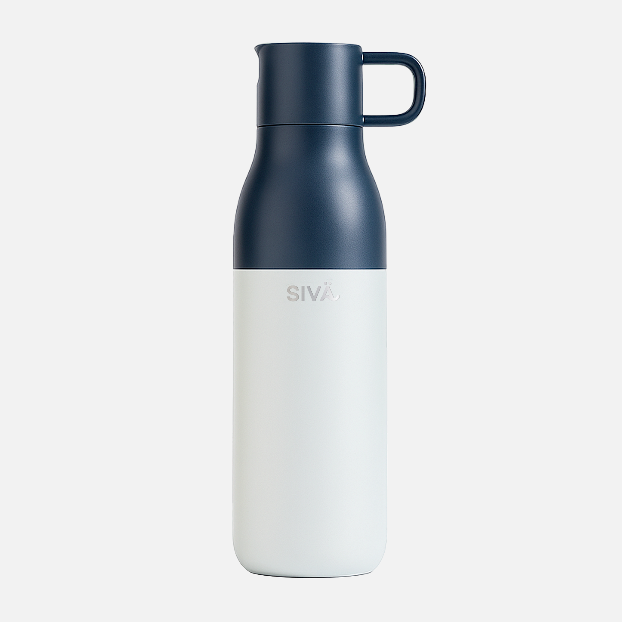 SIVÄ - Gourde Étanche et Isotherme | Gourde Inox Durable avec Filtre Naturel au Charbon | Bouteille Thermique | 740ml | 12h froid & 8h chaud | Vert