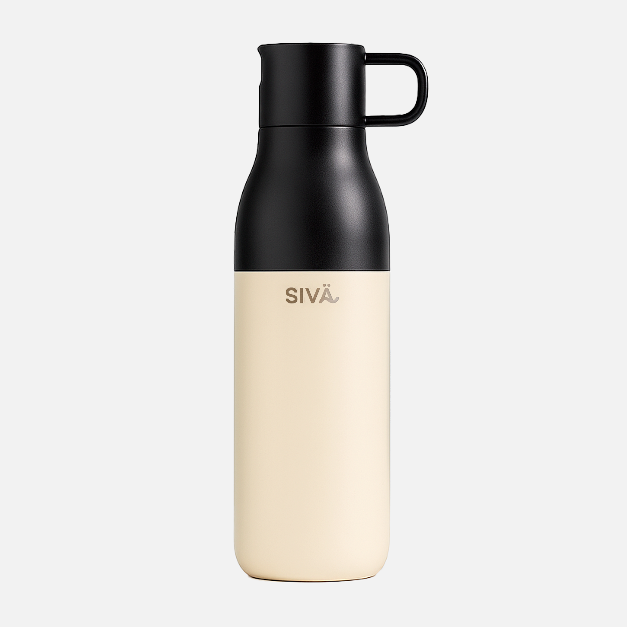 SIVÄ - Gourde Étanche et Isotherme | Gourde Inox Durable avec Filtre Naturel au Charbon | Bouteille Thermique | 740ml | 12h froid & 8h chaud | Vert