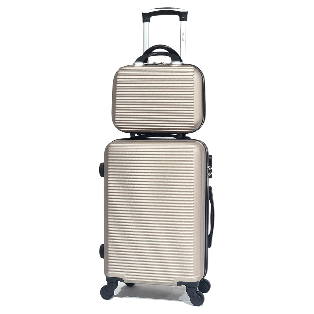 Set_De_Valise_6_pieces_Week-end_Valise_Cabine_Valise_Moyenne_Valise_Grande_2x_Vanity_Champagne_Celims_France