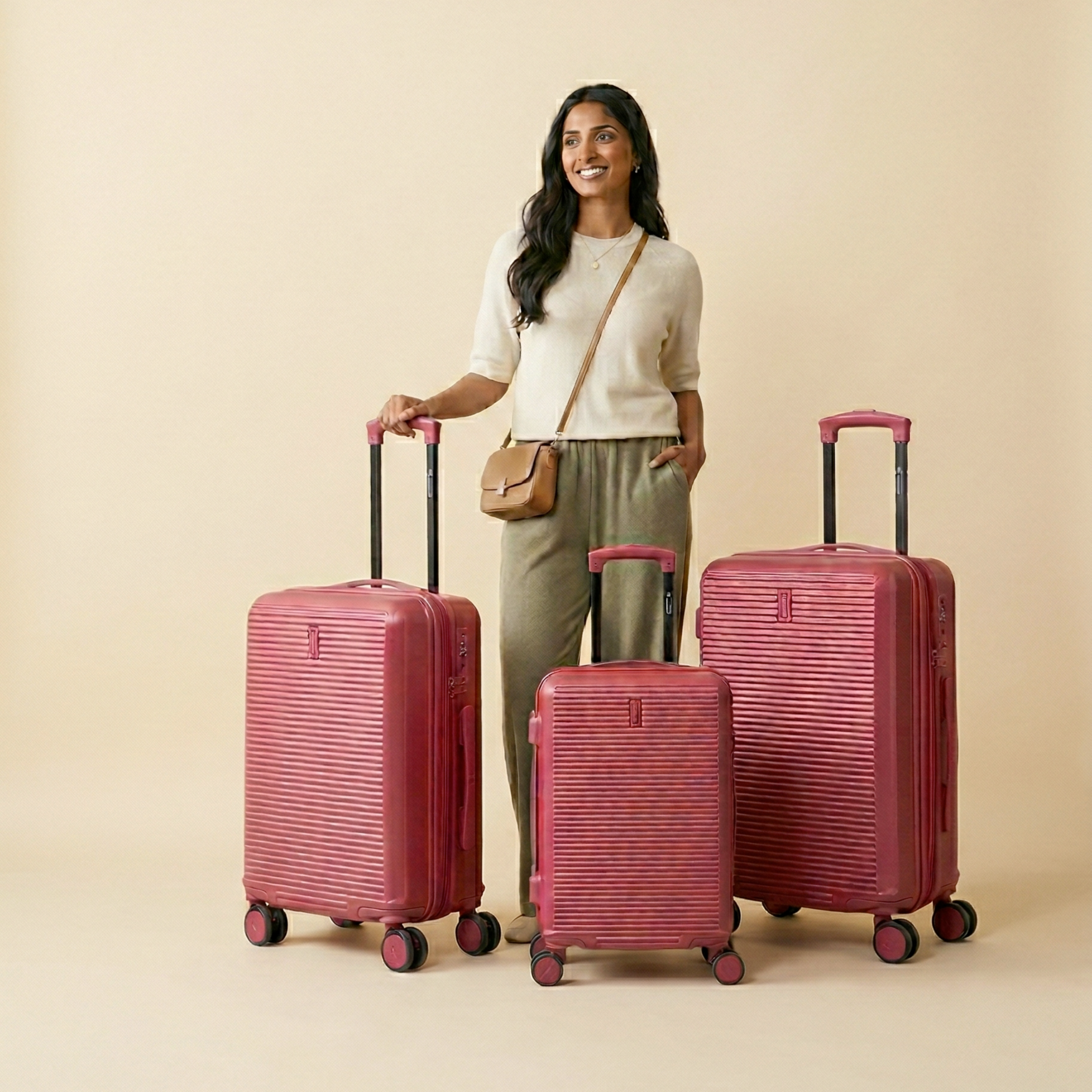 Set 3 Valises Linea Premium – ABS Extensible (XL-75cm) (L-65cm) (S-55cm)