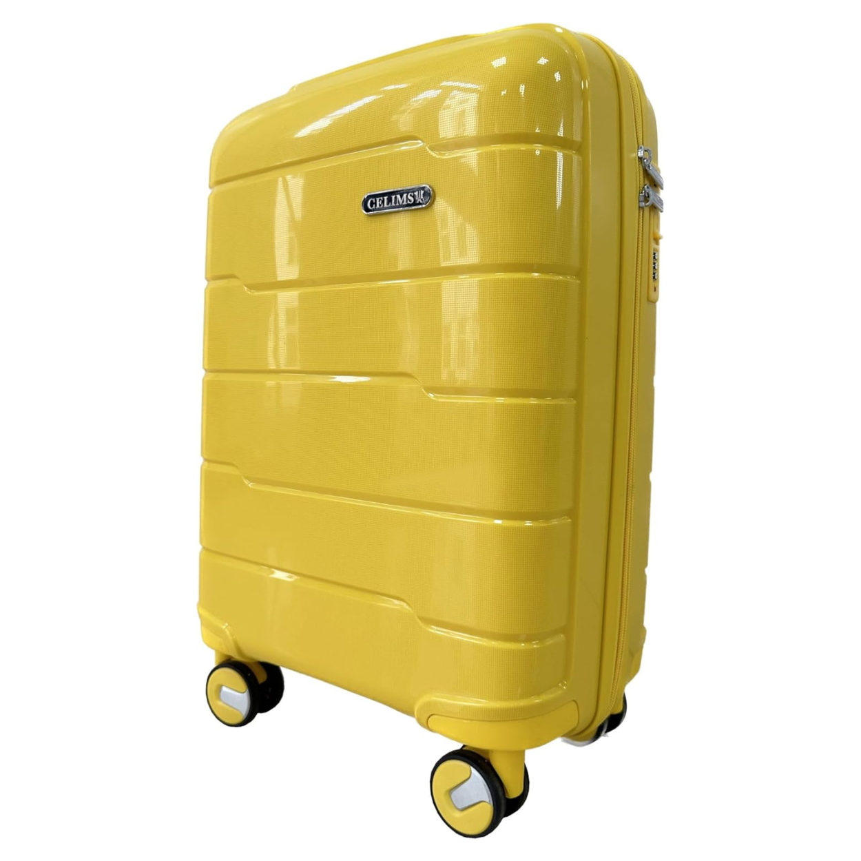 Valise_Cabine_Polypropylene_Bagage_Cabine_55x40x20_Jaune_-_Celims_France