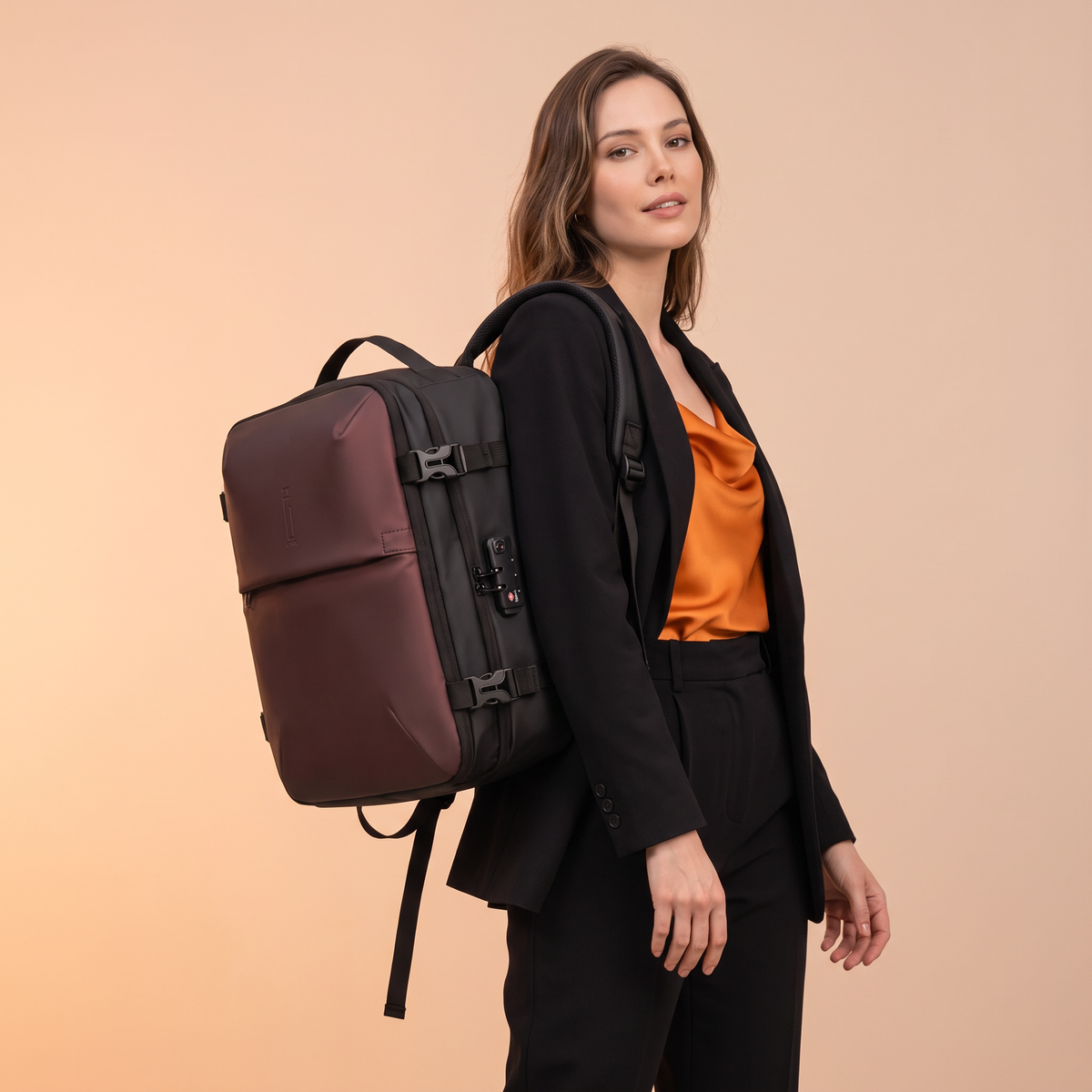 AirPlus (debajo del asiento) – Mochila al vacío 40x30x20 CELIMS - Equipaje de mano - Impermeable - Compartimento extraíble para portátil
